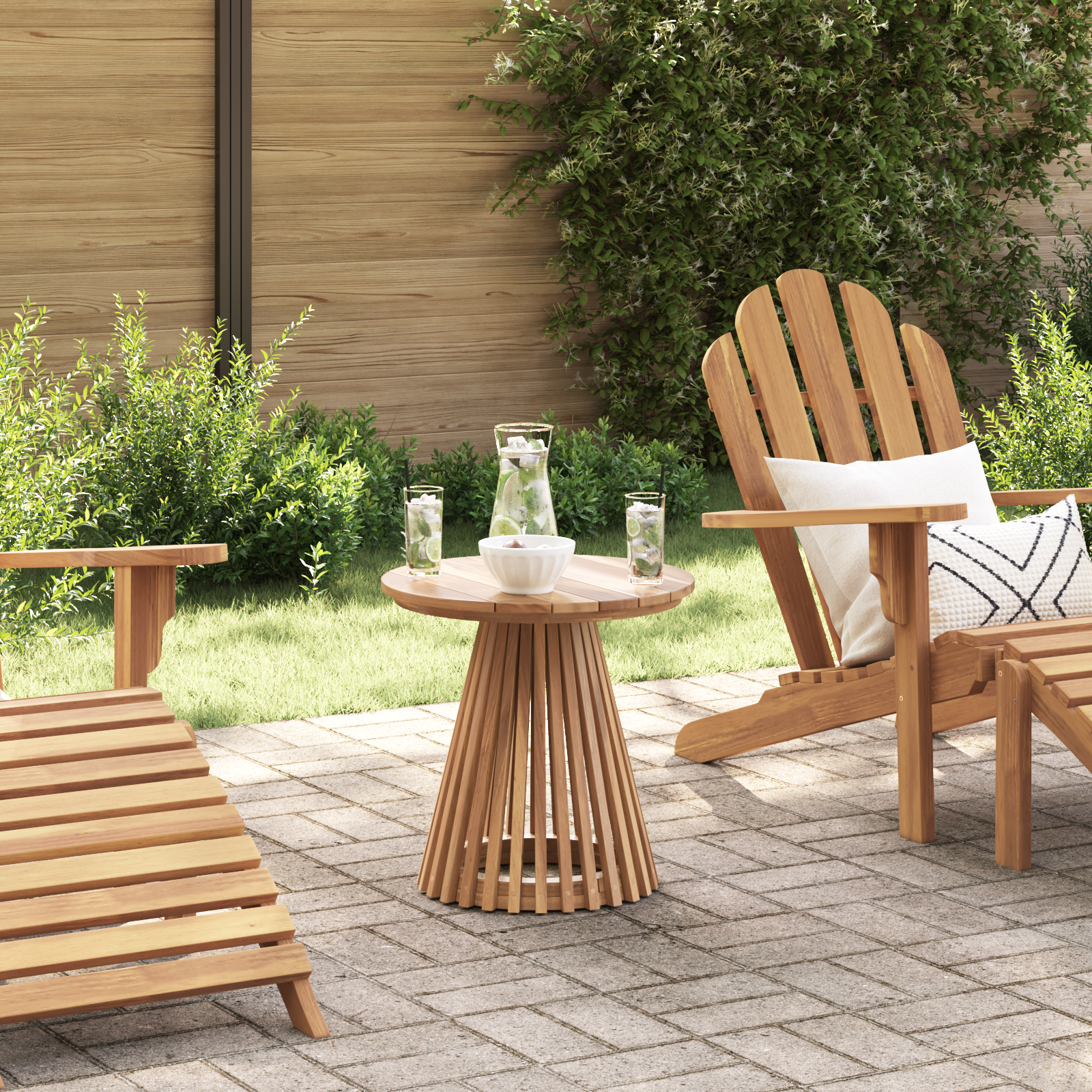 Tuintafel Ø50×49,5 cm Massief Teakhout