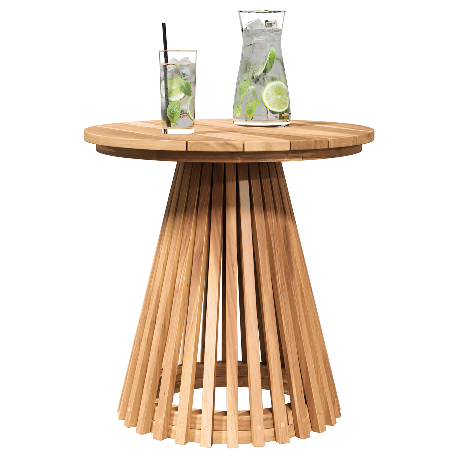 Garden Side Table Ø50x49.5 cm Solid Wood Teak - Image 3