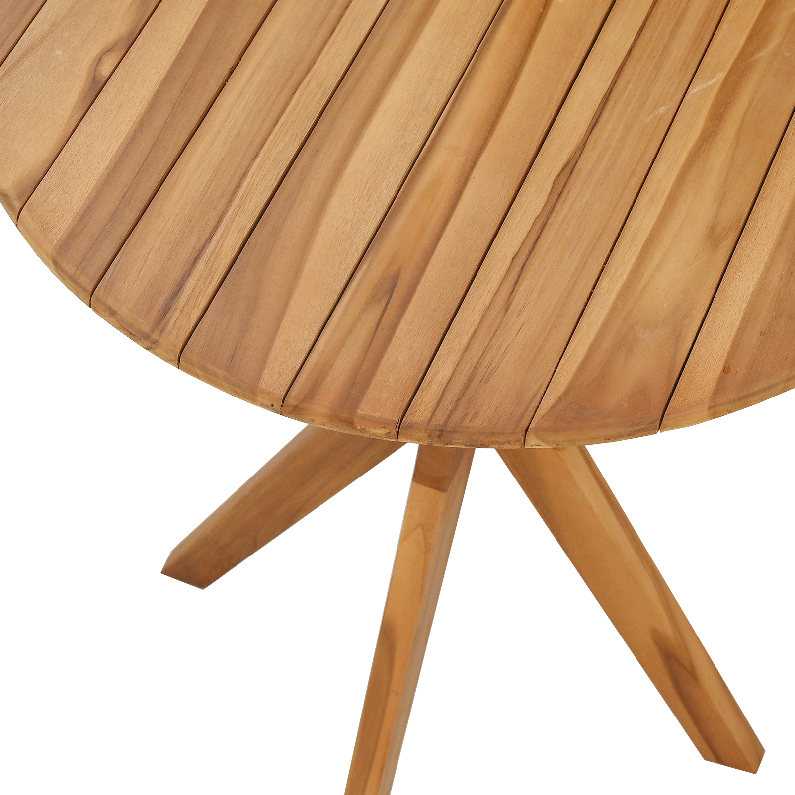 Garden Bistro Table Ø70x75 cm Solid Wood Teak - Image 5