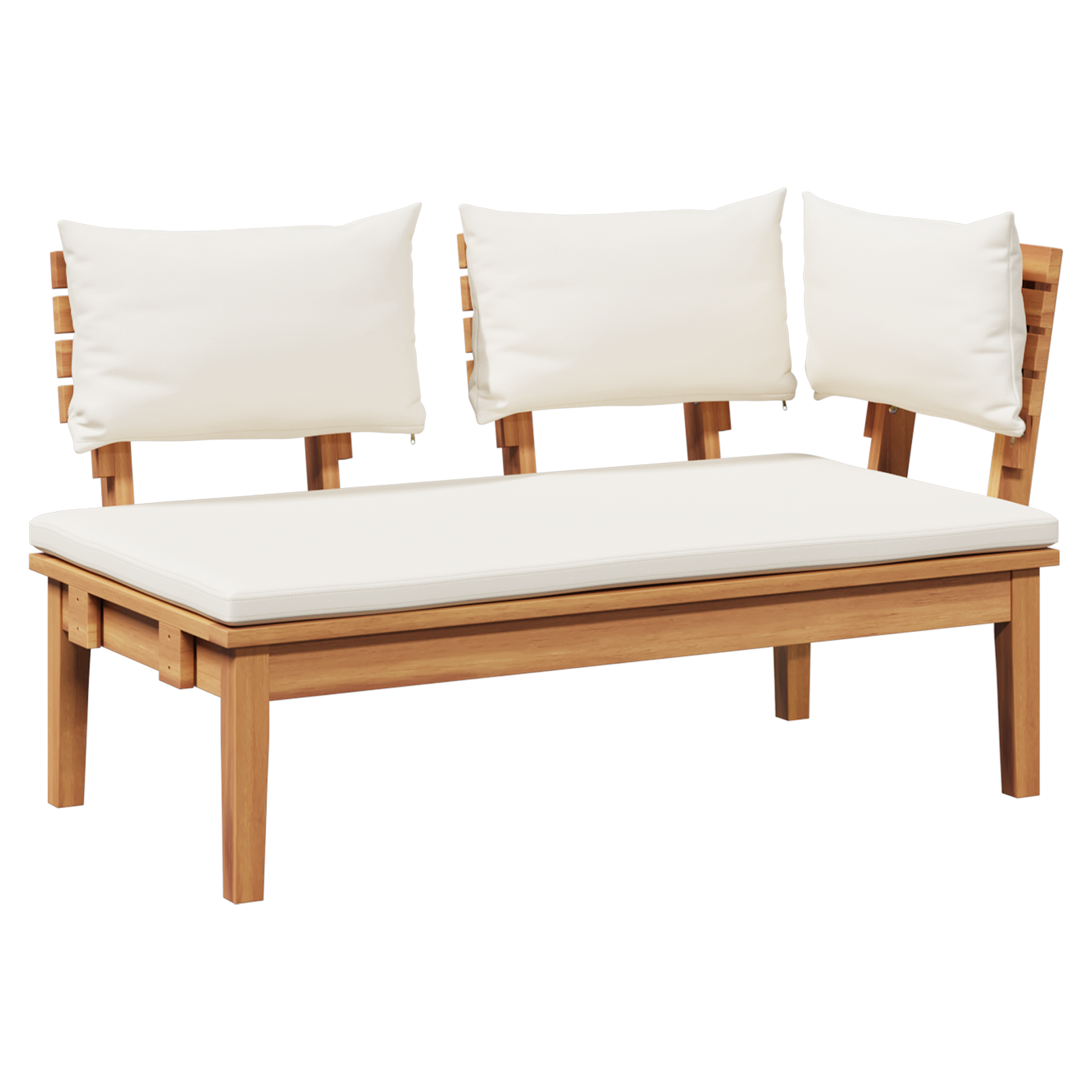 2 Piece Garden Bench Set Solid Wood Teak - Image 5