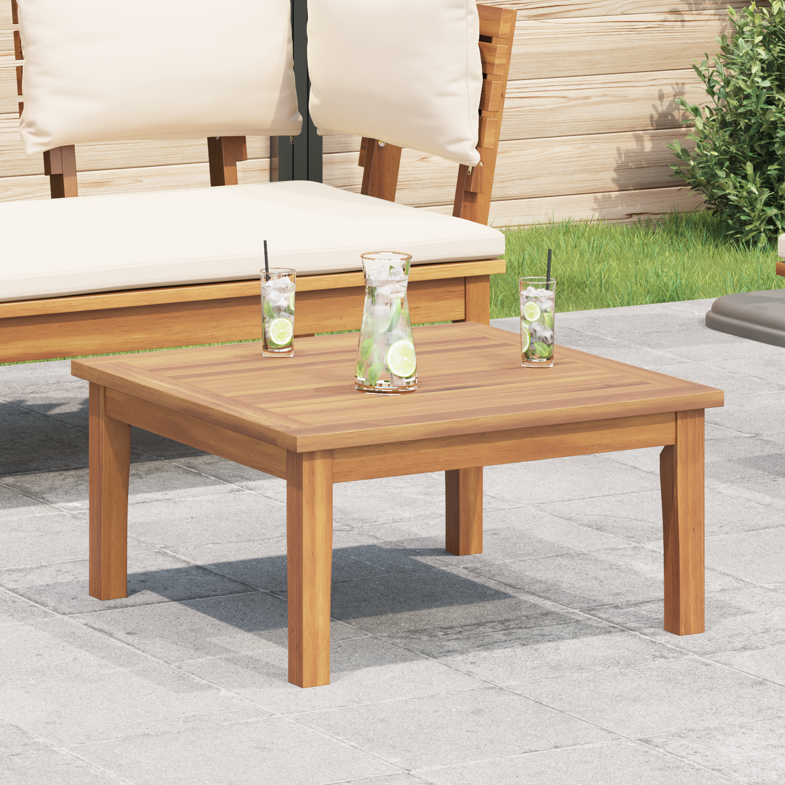 Tuin Tafel 60x60x30 cm Massief Teakhout