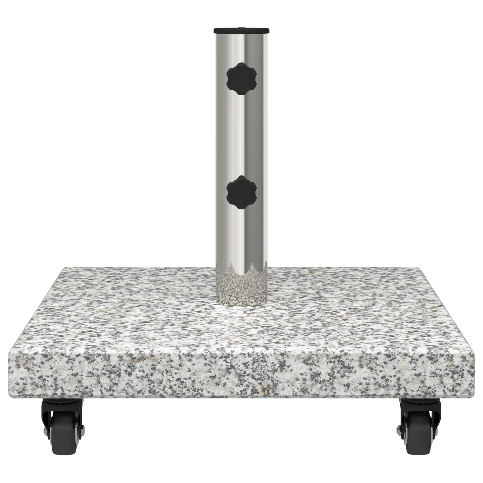 Wheeled Parasol Base for Ø38/48mm Poles Grey Granite 30 kg Square - Image 5