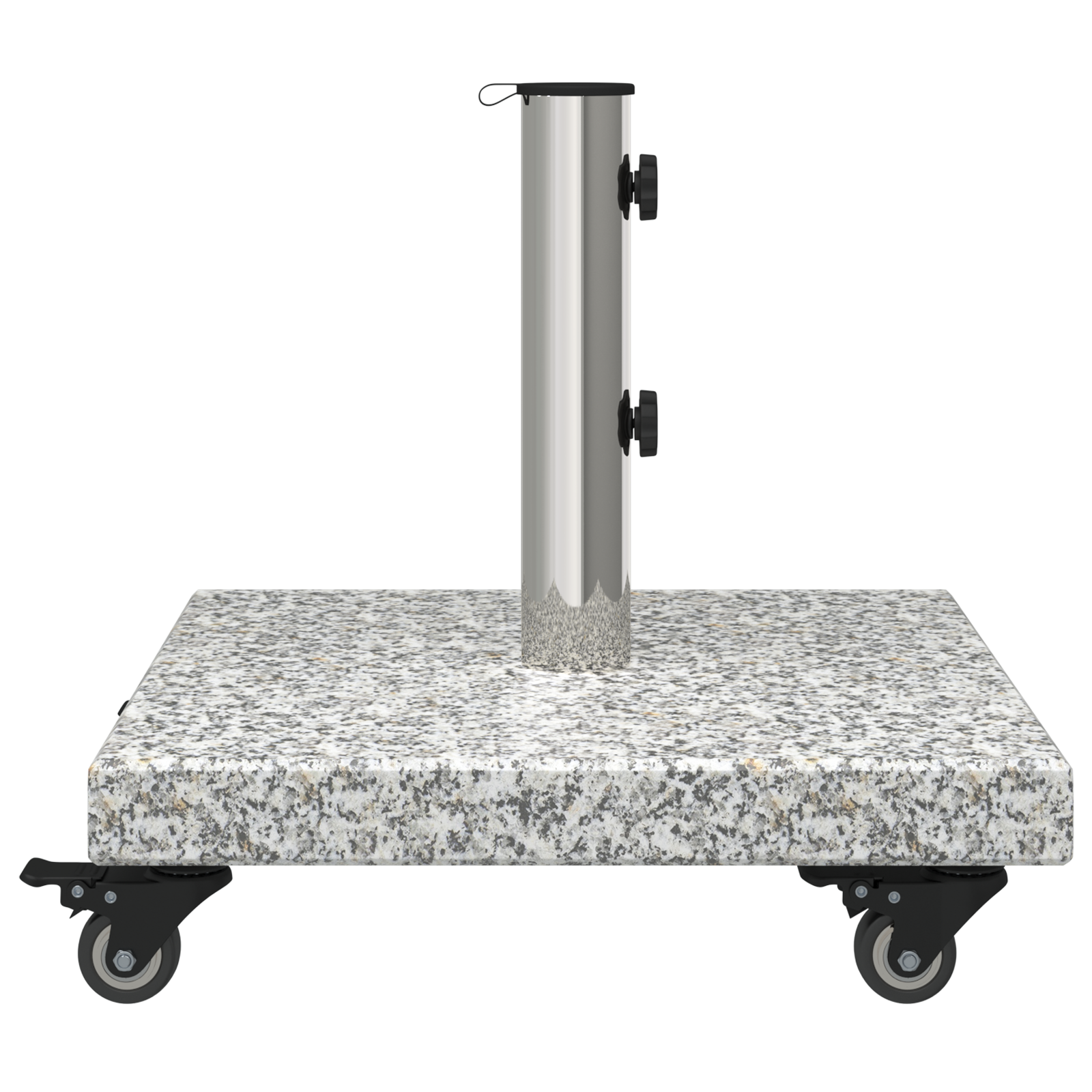 Wheeled Parasol Base for Ø38/48mm Poles Grey Granite 30 kg Square - Image 6