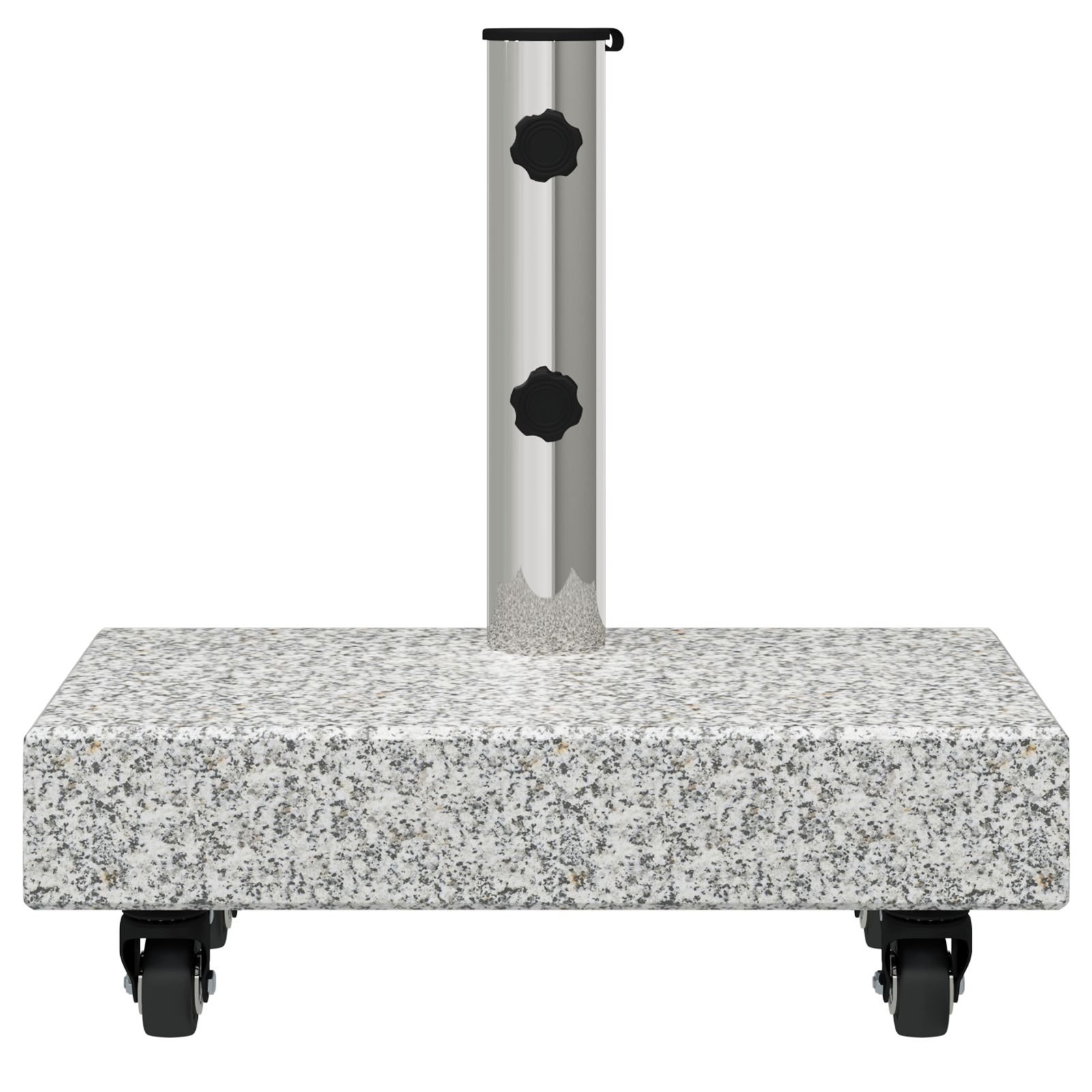 Wheeled Parasol Base for Ø38/48mm Poles Grey Granite 25 kg Rectangular - Image 5