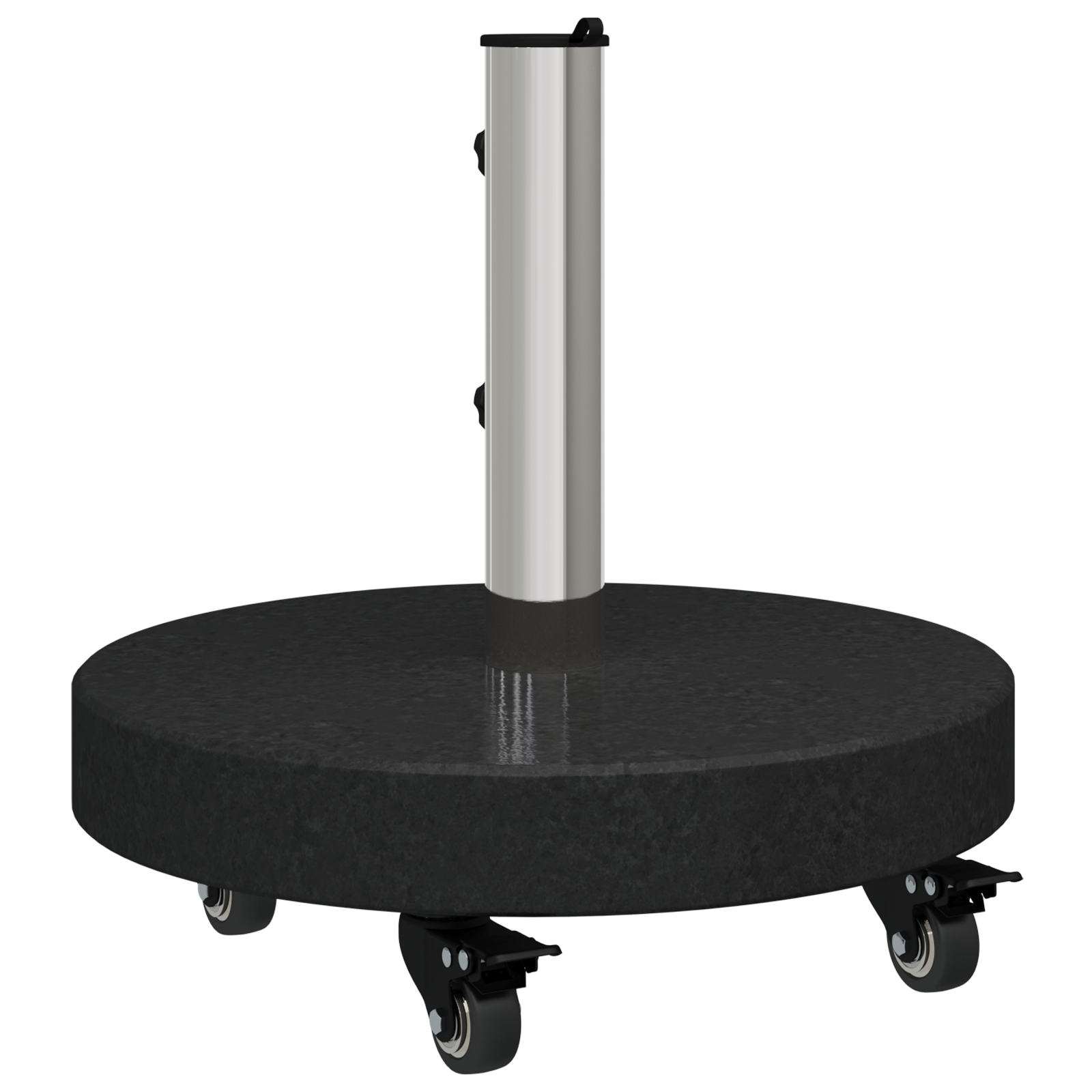 Wheeled Parasol Base for Ø38/48mm Poles Black Granite 30 kg Round - Image 7