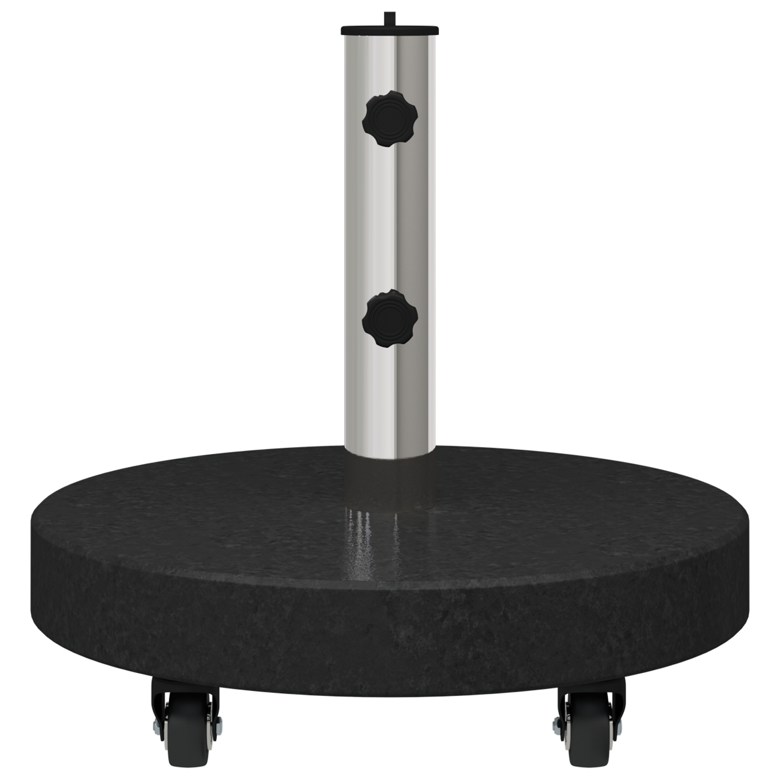 Wheeled Parasol Base for Ø38/48mm Poles Black Granite 30 kg Round - Image 5