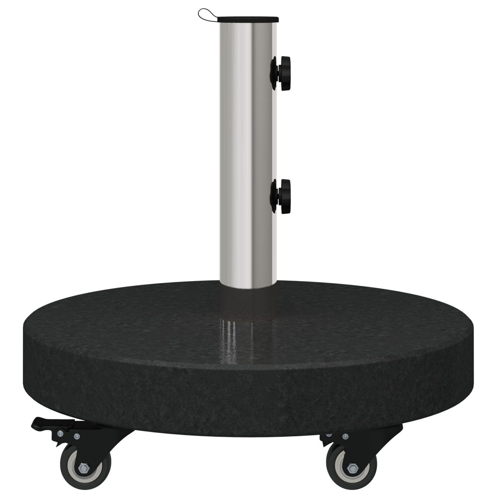 Wheeled Parasol Base for Ø38/48mm Poles Black Granite 30 kg Round - Image 6