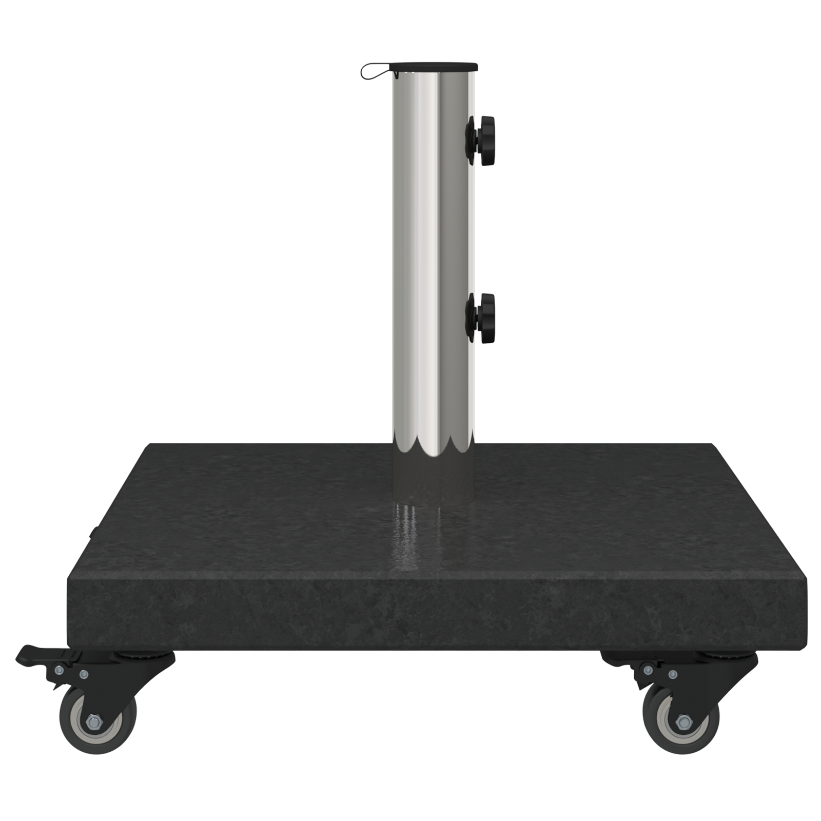Wheeled Parasol Base for Ø38/48mm Poles Black Granite 30 kg Square - Image 6