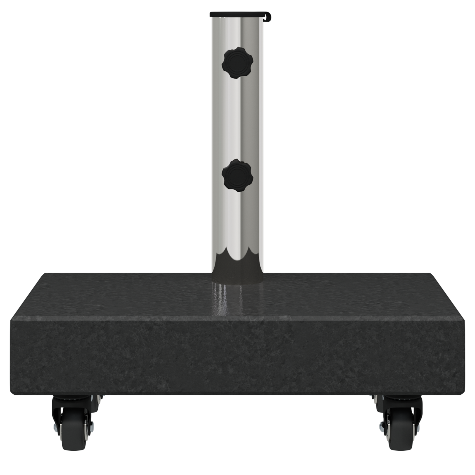 Wheeled Parasol Base for Ø38/48mm Poles Black Granite 25 kg Rectangular - Image 5