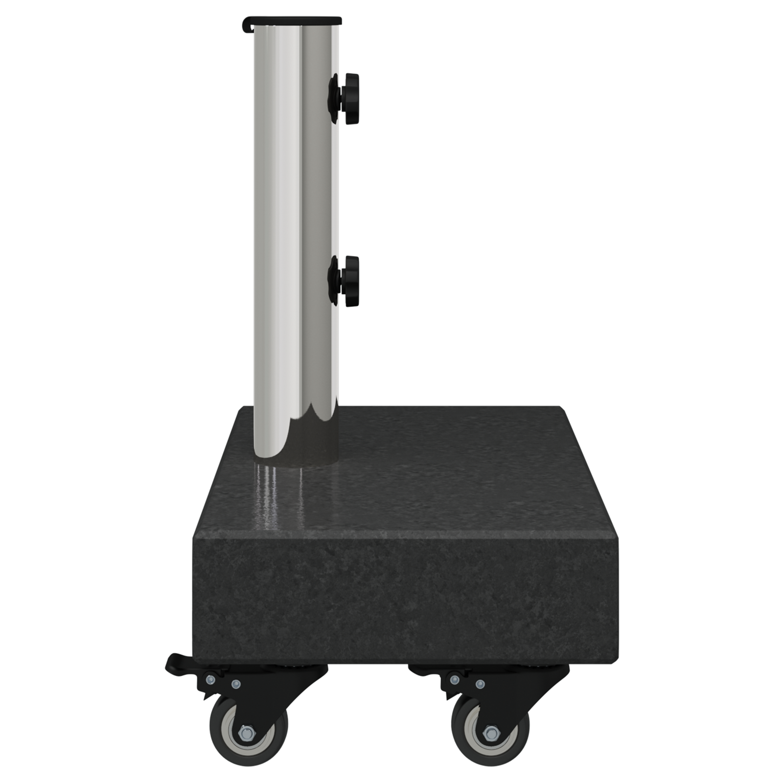 Wheeled Parasol Base for Ø38/48mm Poles Black Granite 25 kg Rectangular - Image 6