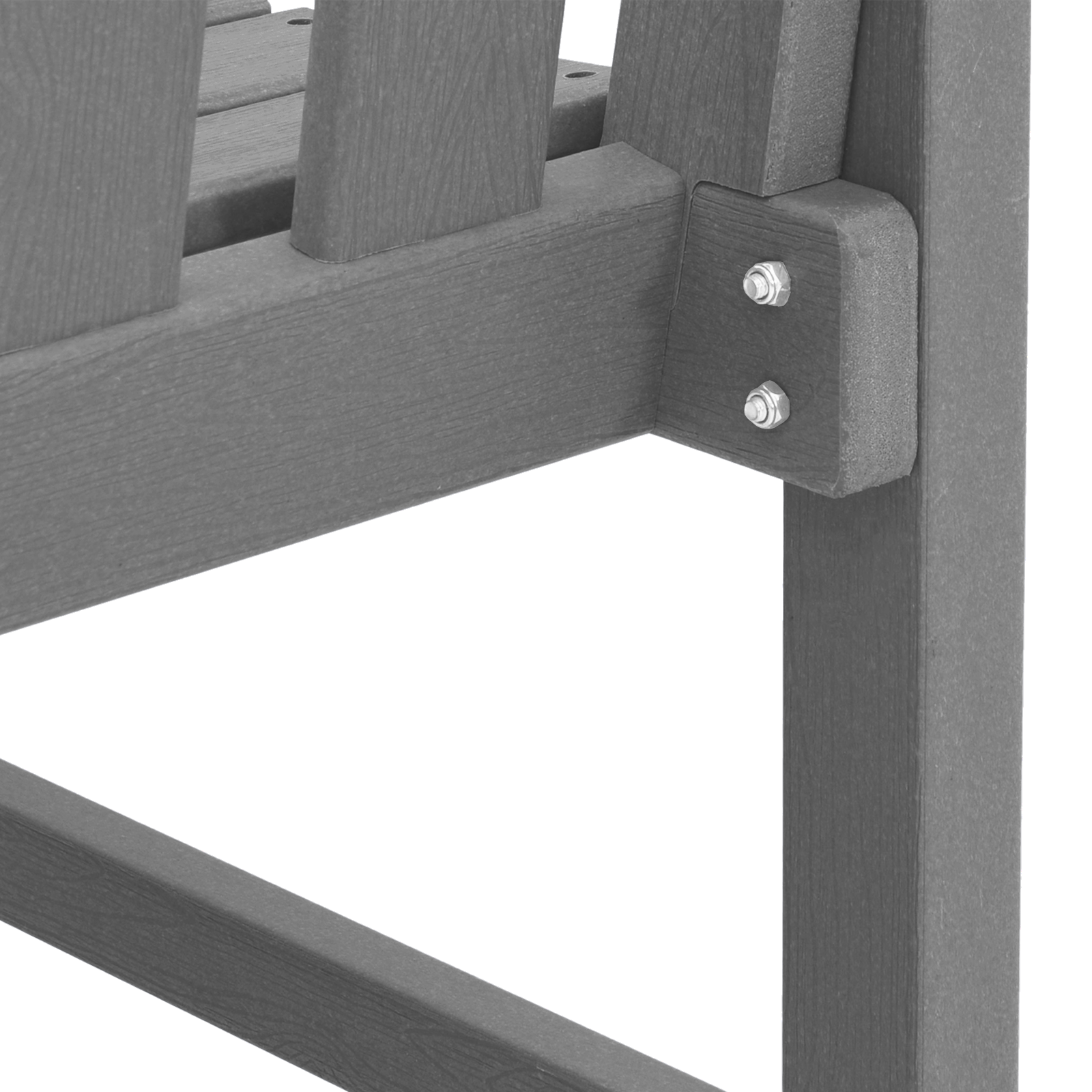 Garden Bench Light Grey 120 cm HDPE - Image 9