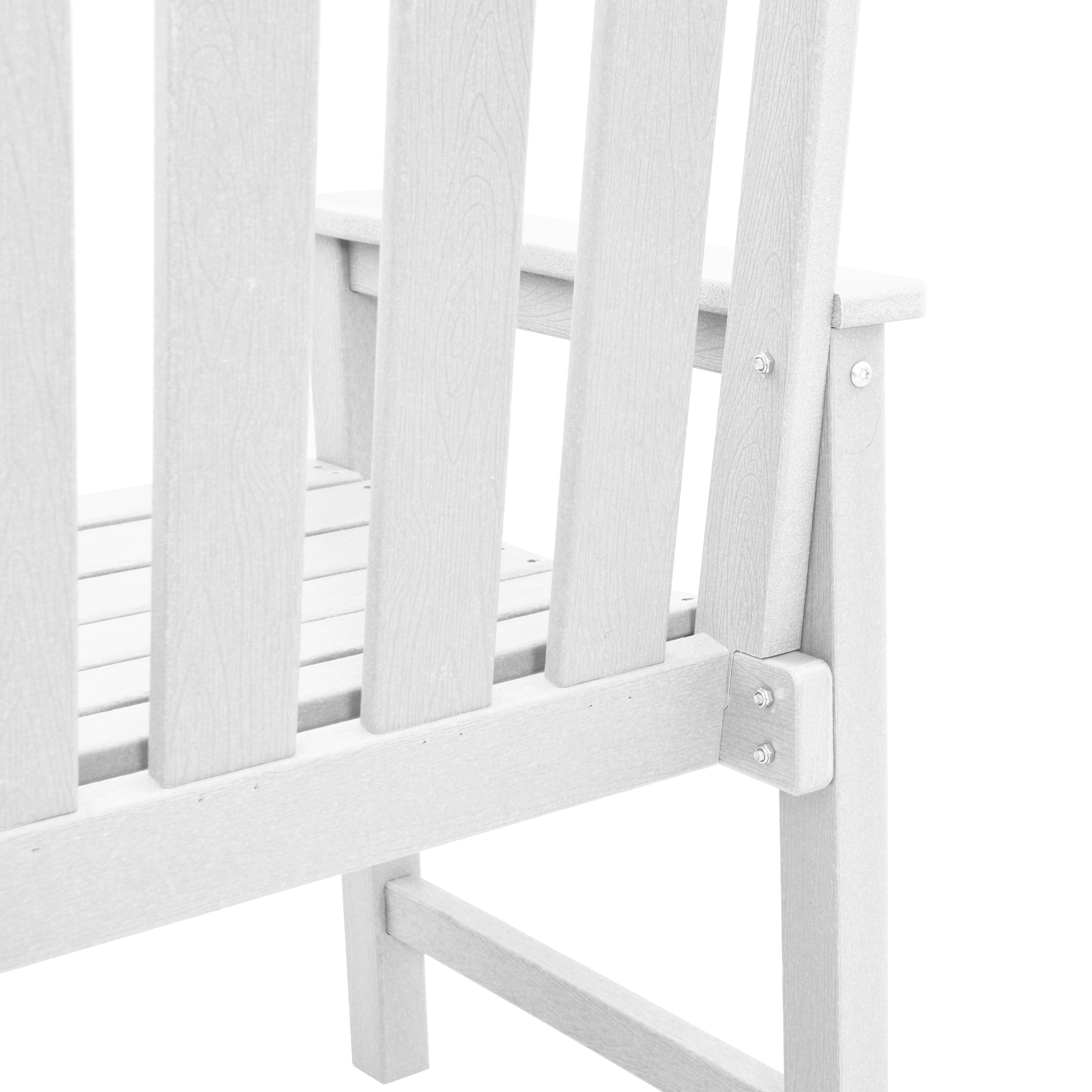 Garden Dining Chairs 2 pcs White HDPE - Image 8
