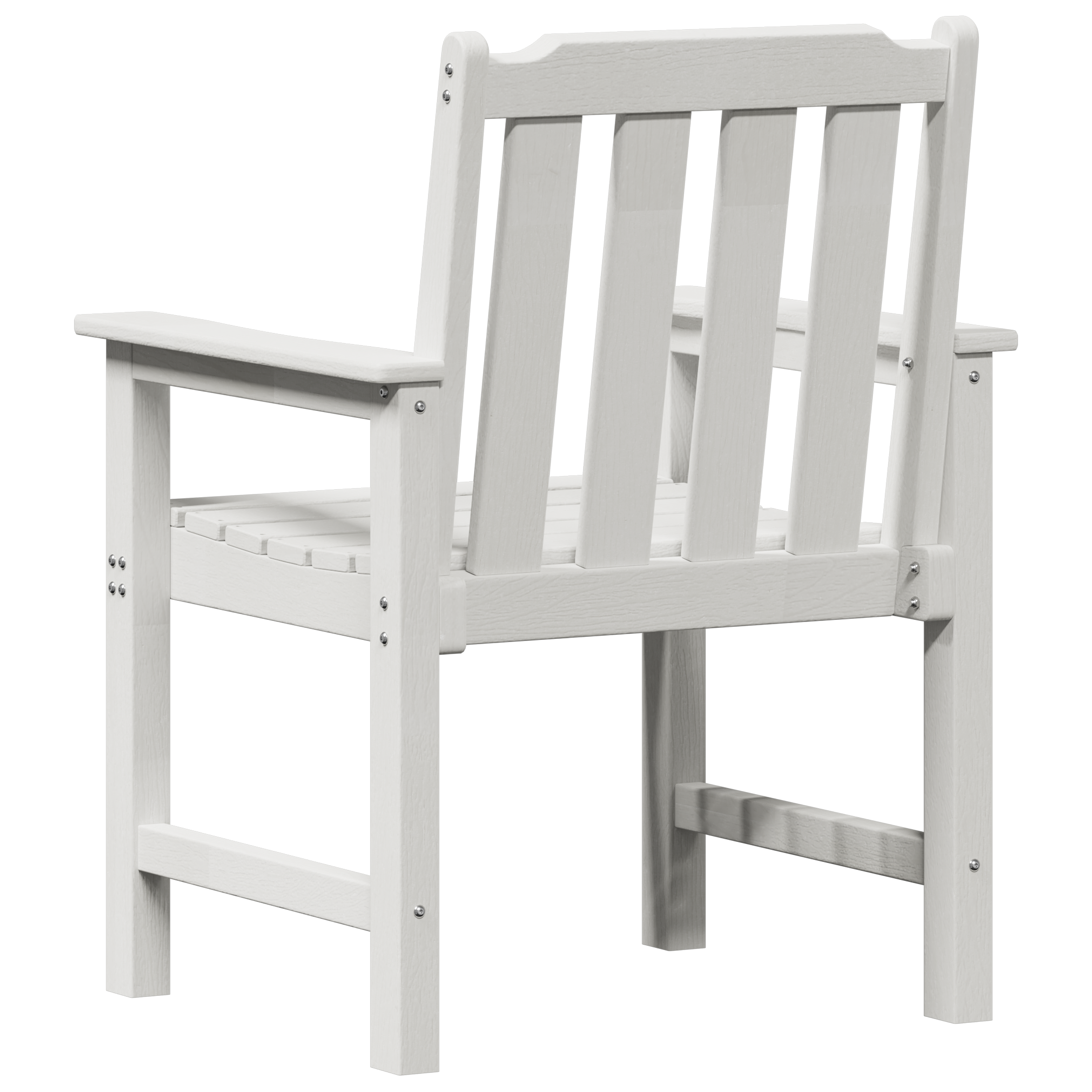 Garden Dining Chairs 2 pcs White HDPE - Image 7