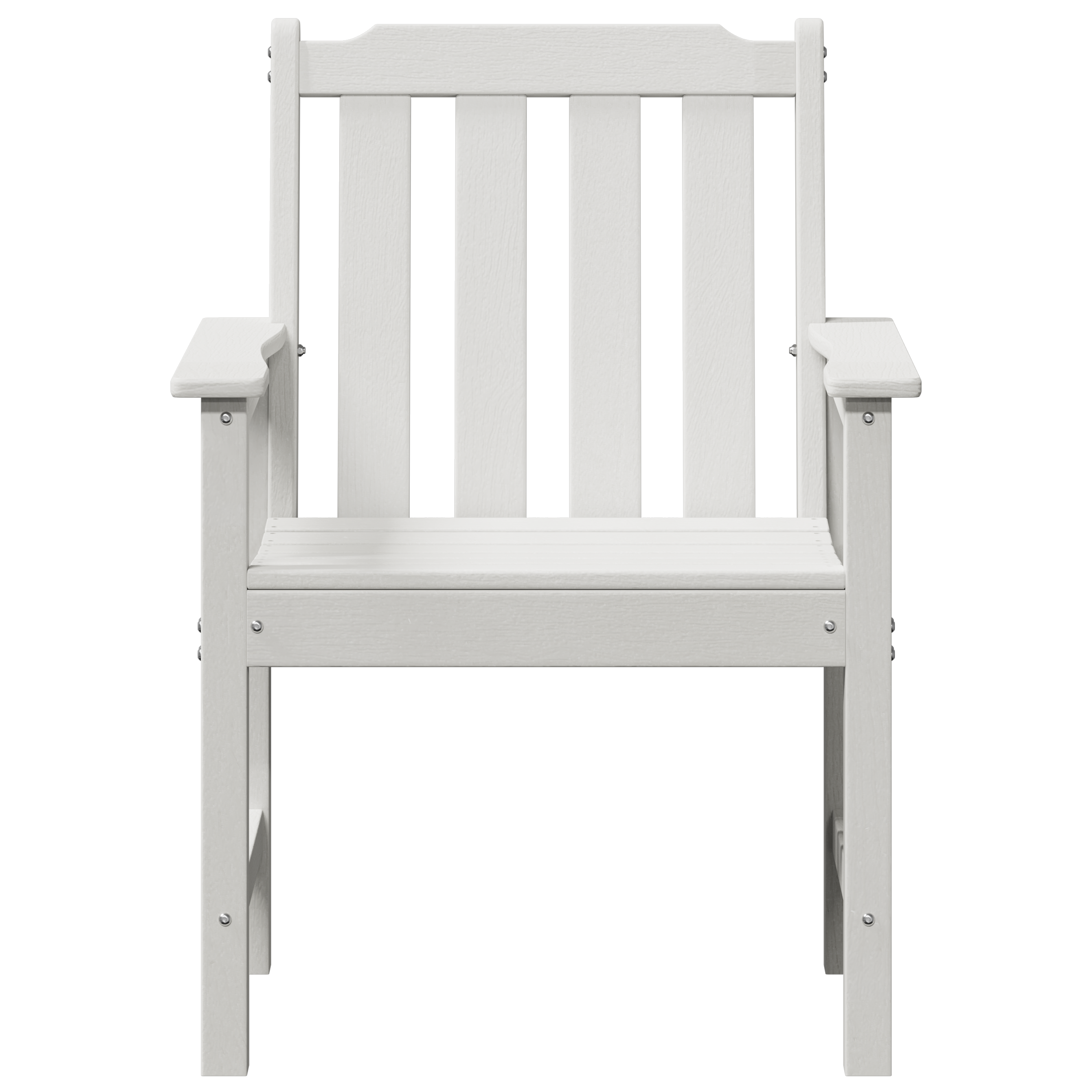 Garden Dining Chairs 2 pcs White HDPE - Image 5