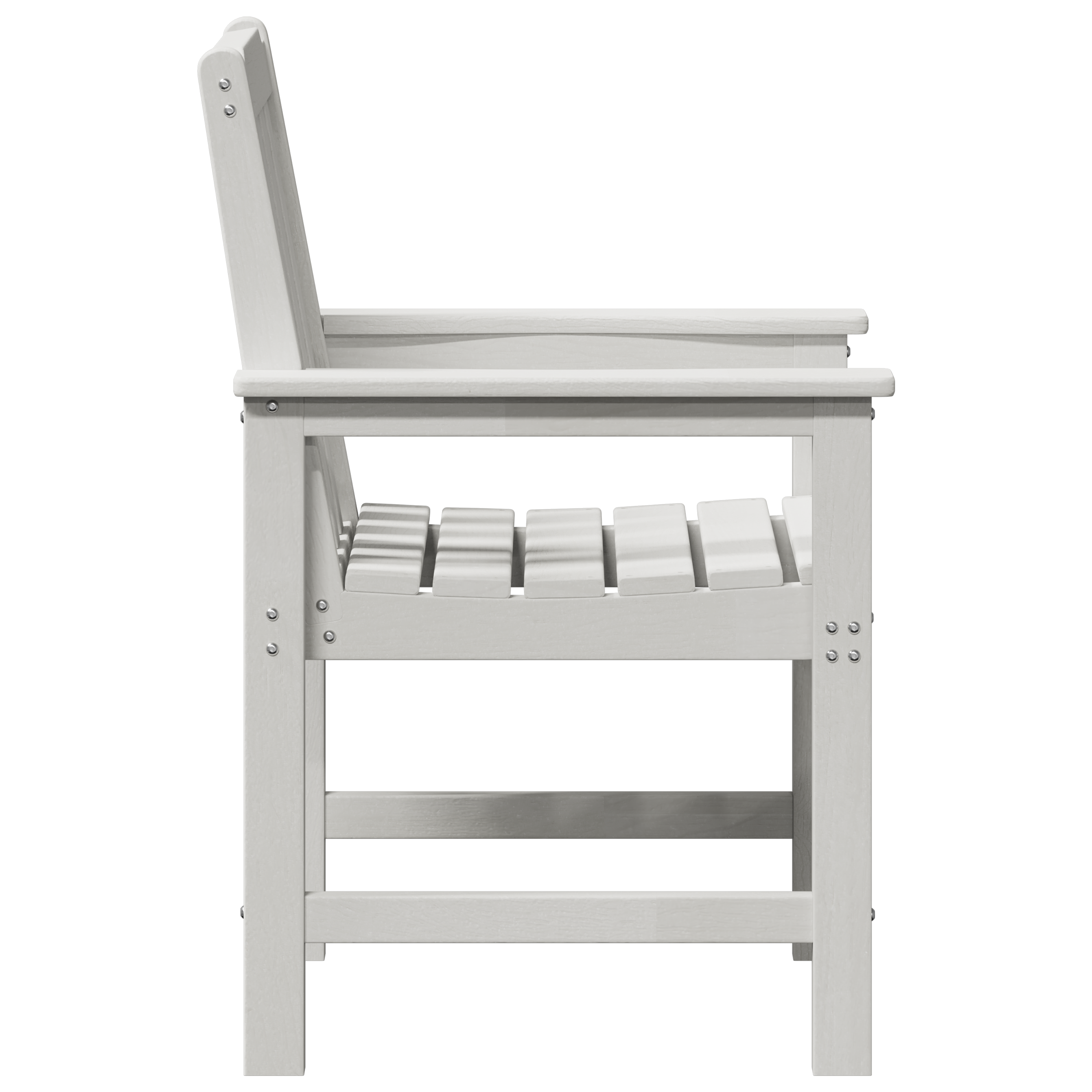 Garden Dining Chairs 2 pcs White HDPE - Image 6