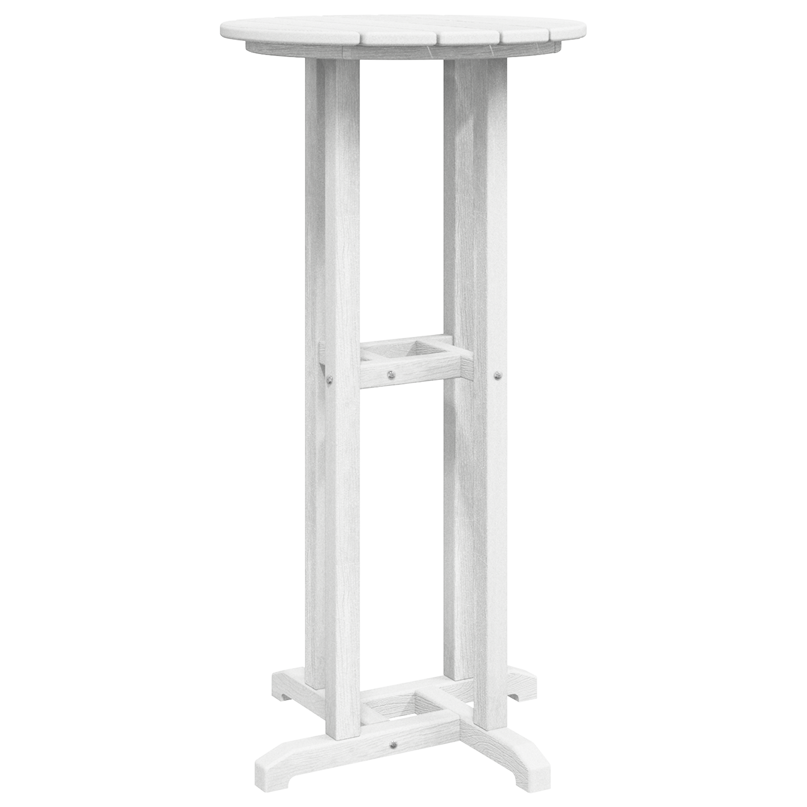 Bar Table White 55x55x107 cm HDPE - Image 2