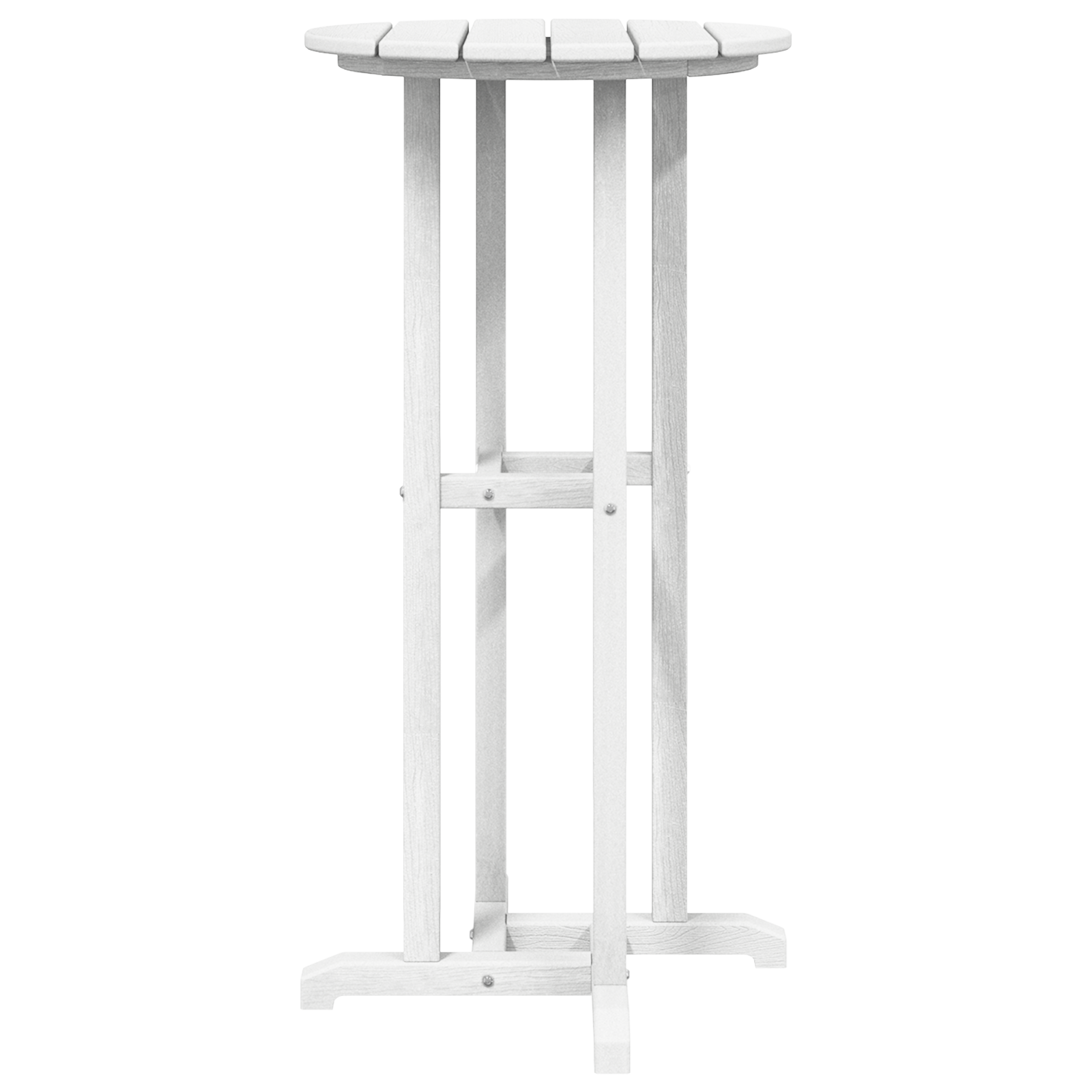 Bar Table White 55x55x107 cm HDPE - Image 5