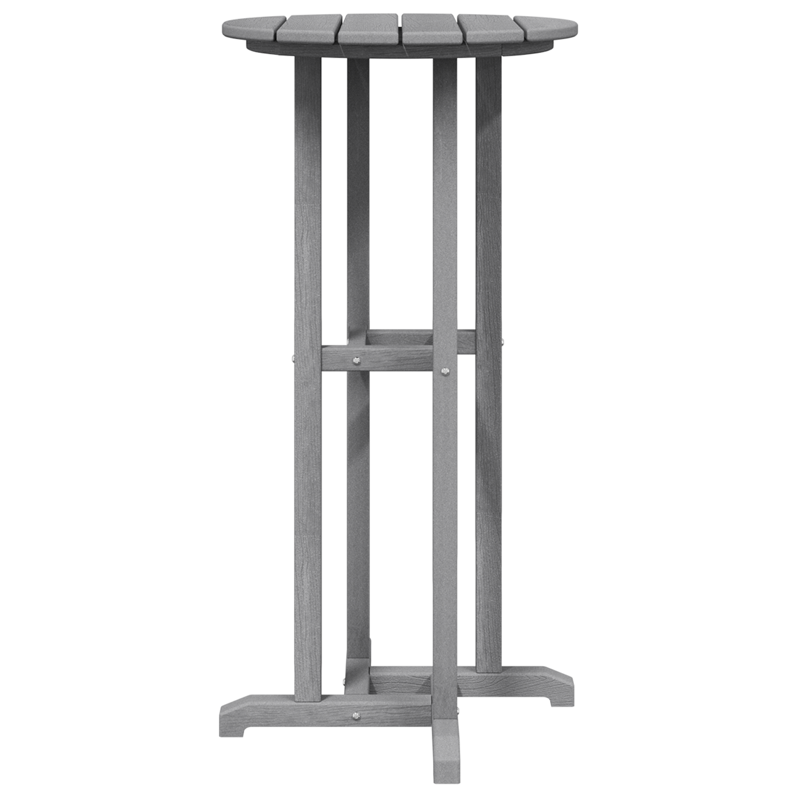 Bar Table Light Grey 55x55x107 cm HDPE - Image 5