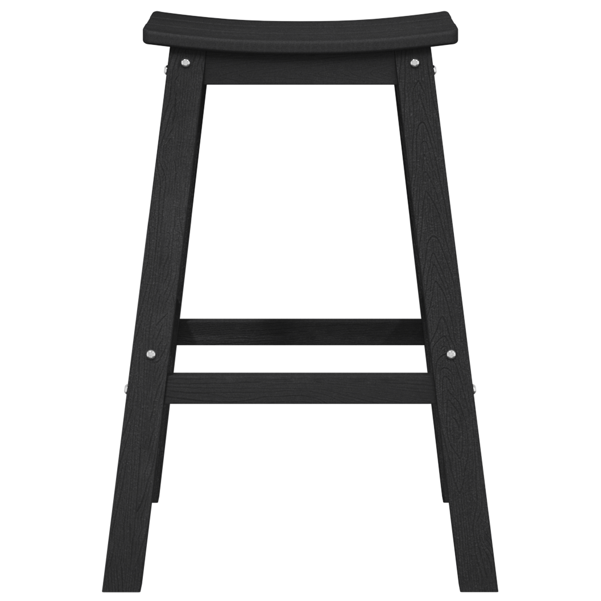 Bar Stools 2 pcs Black HDPE - Image 5