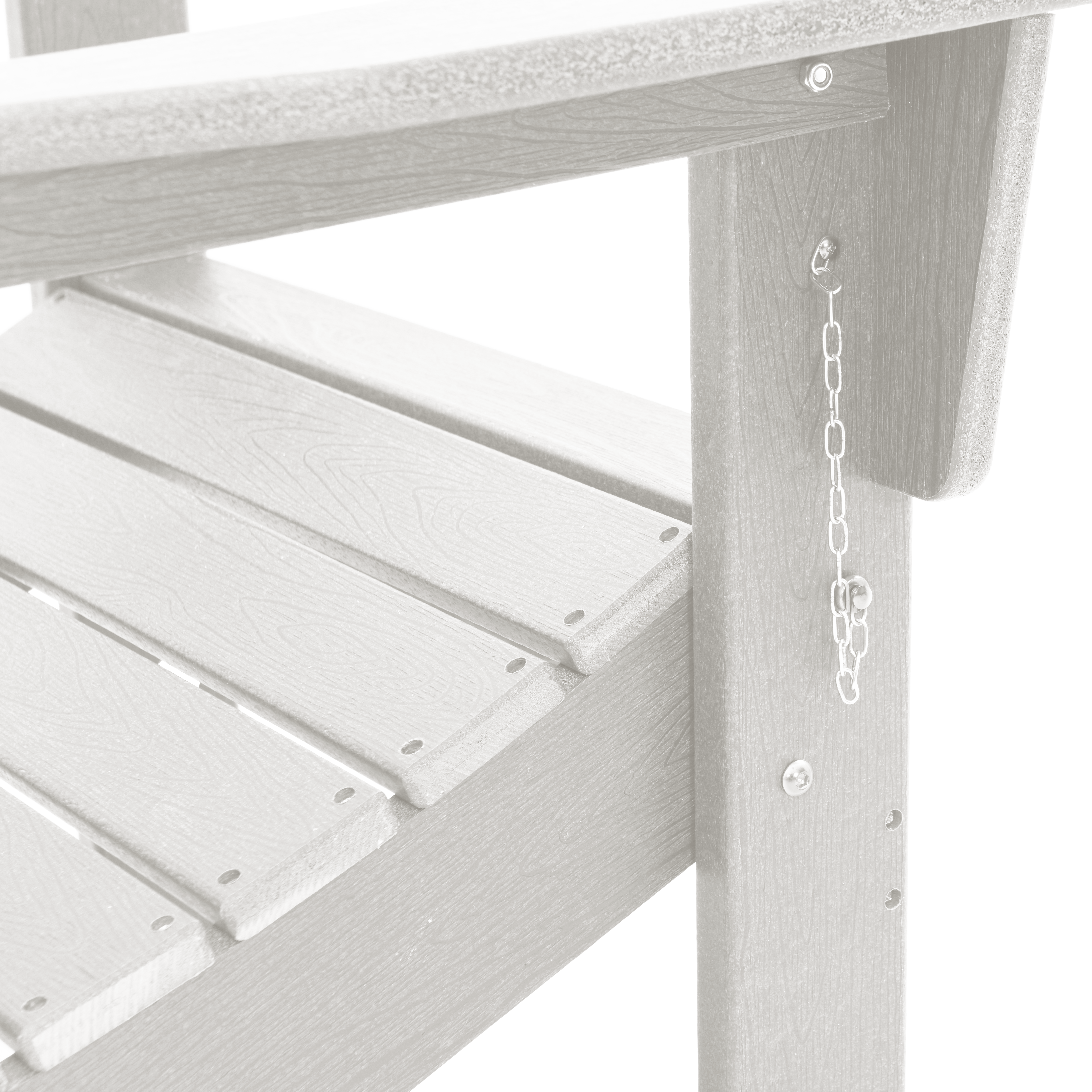 Folding Adirondack Chair White 74.5x80.5x90 cm HDPE - Image 9