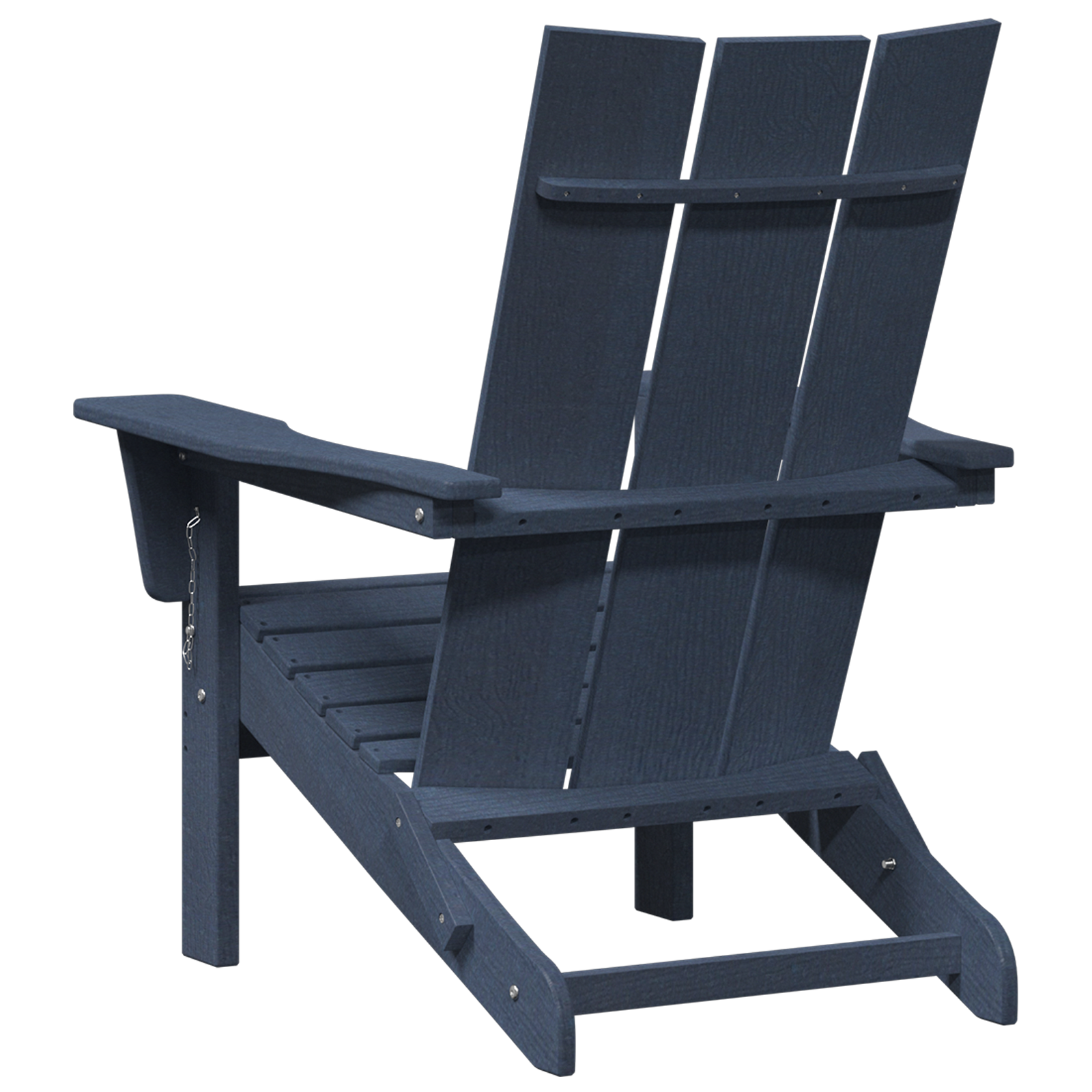 Folding Adirondack Chair Navy Blue 74.5x80.5x90 cm HDPE - Image 6