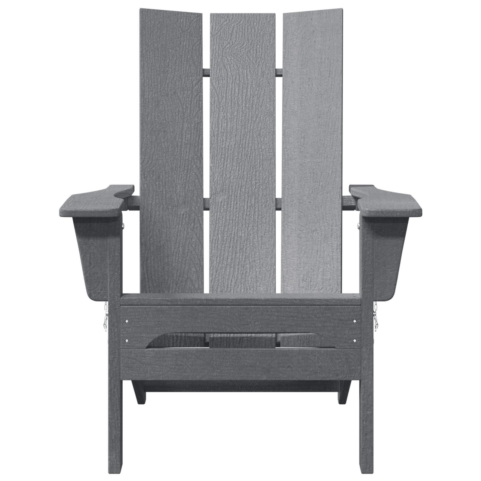 Folding Adirondack Chair Light Grey 74.5x80.5x90 cm HDPE - Image 4