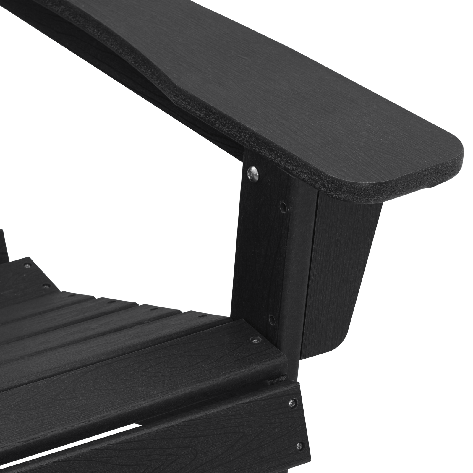 Adirondack Chair Black 74x82x91 cm HDPE - Image 7