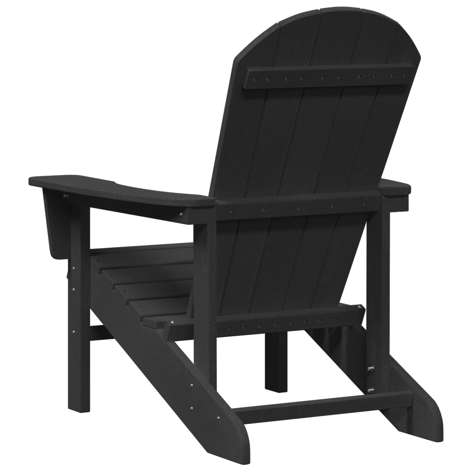 Adirondack Chair Black 74x82x91 cm HDPE - Image 6