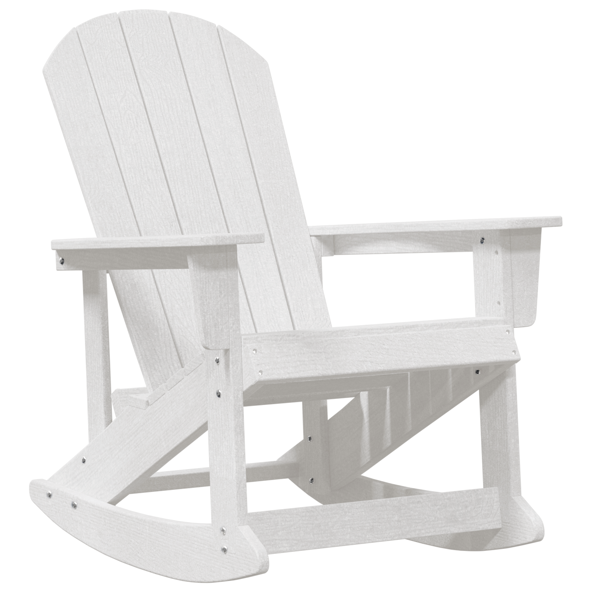 Adirondack Schaukelstuhl Weiß 73.5x92x90 cm HDPE - Gartenmöbel - Your Garden Eden