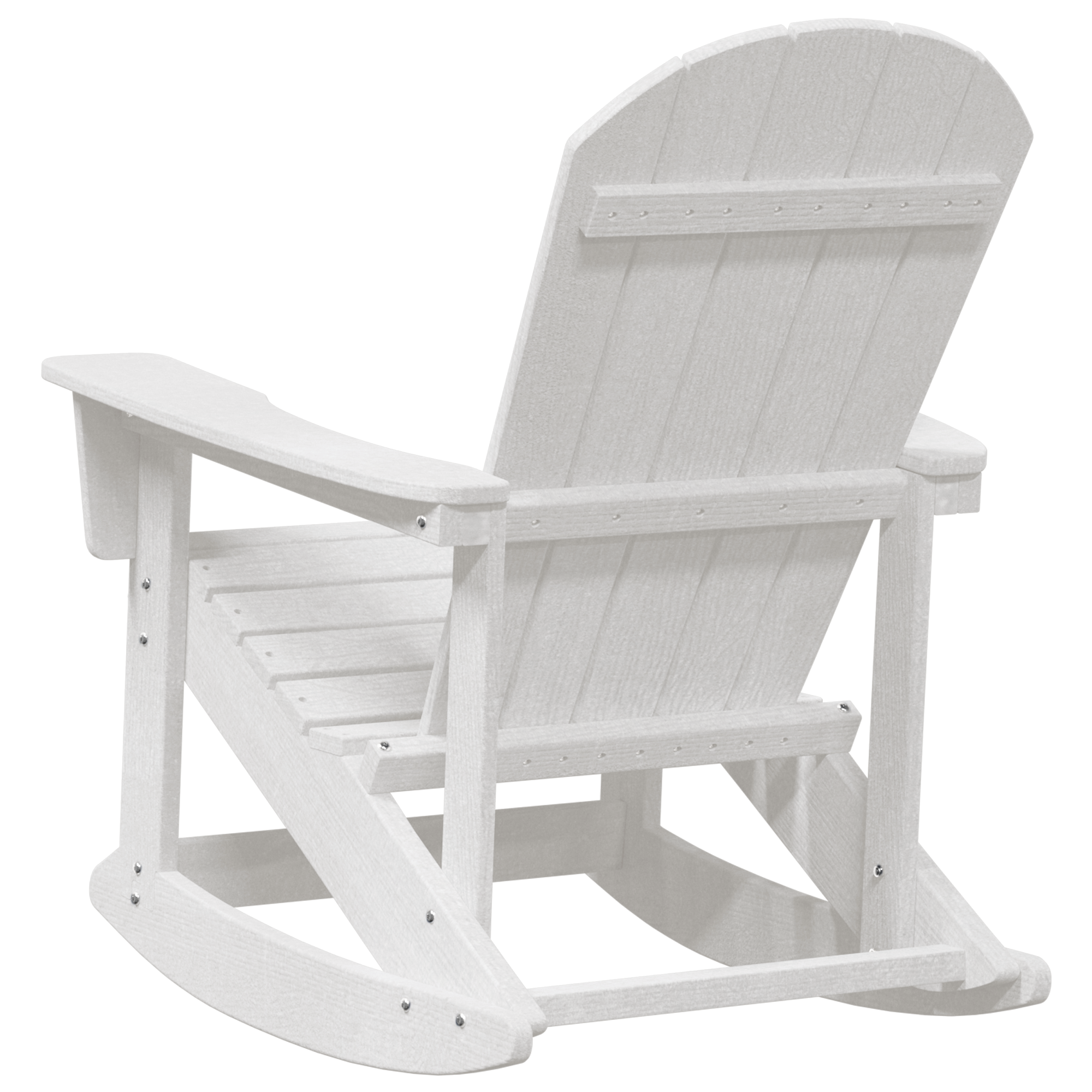 Adirondack Schaukelstuhl Weiß 73.5x92x90 cm HDPE - Gartenmöbel - Your Garden Eden
