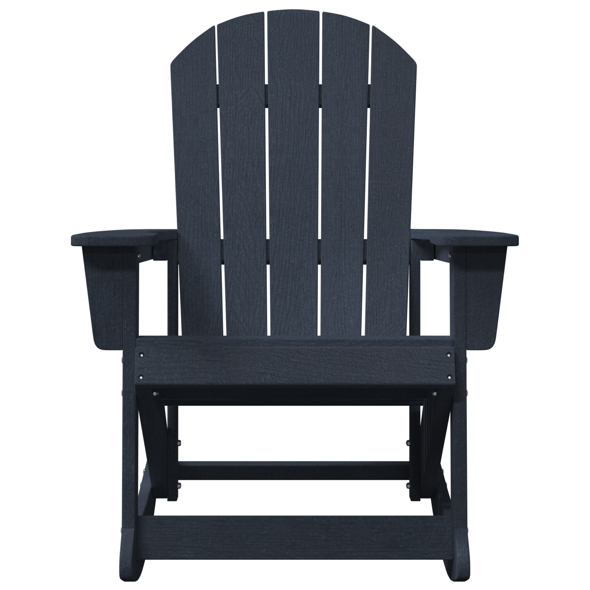 Adirondack Rocking Chair Navy Blue 73.5x92x90 cm HDPE - Image 4