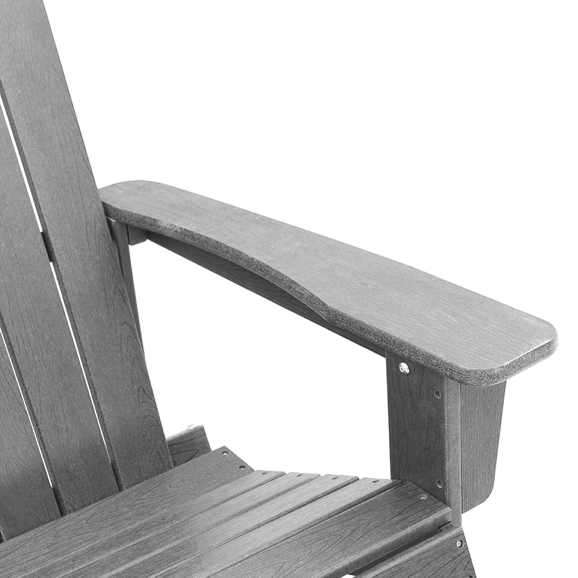 Adirondack Schaukelstuhl Hellgrau 73.5x92x90 cm HDPE - Gartenmöbel - Your Garden Eden