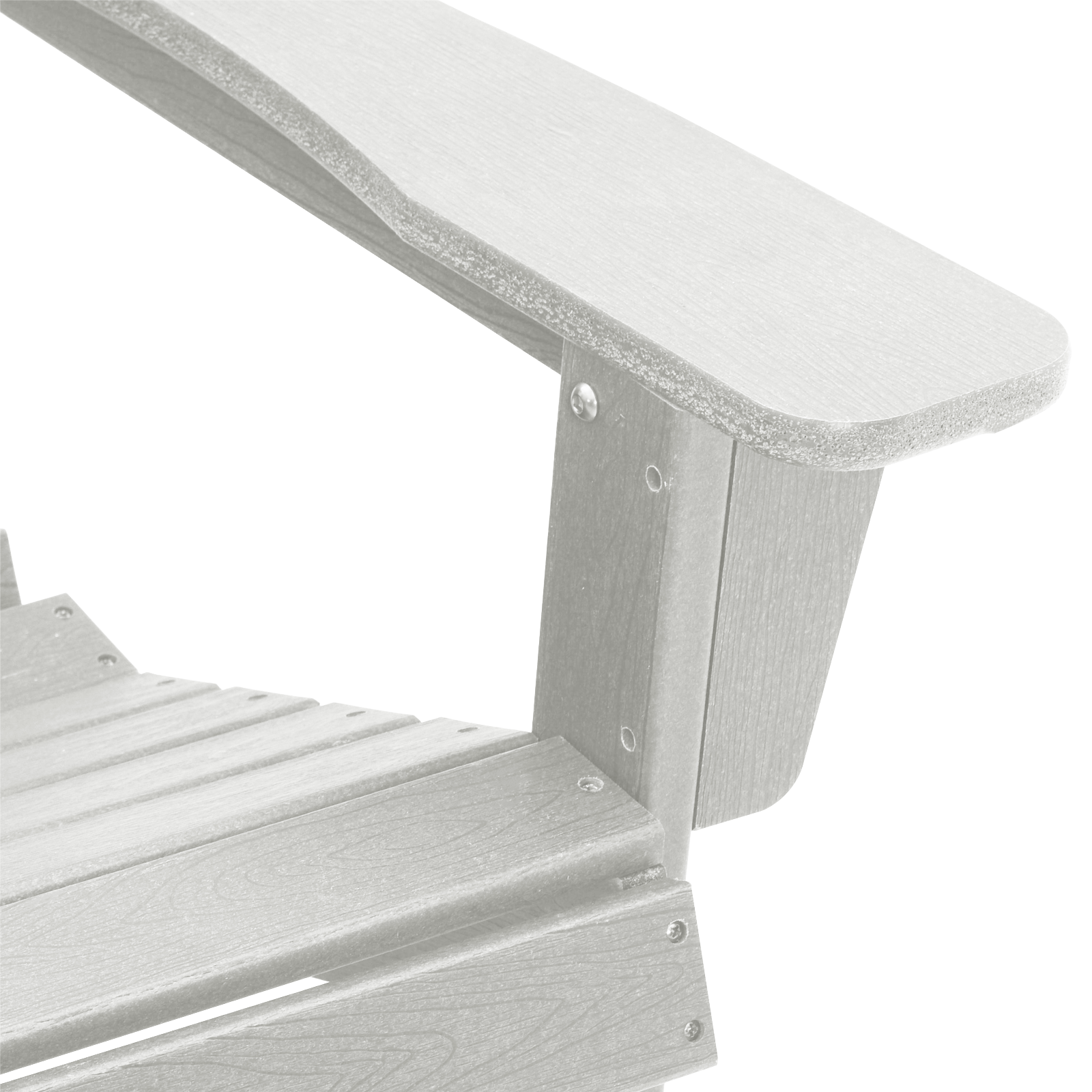 Adirondack Chair with Footrest White HDPE - Image 8