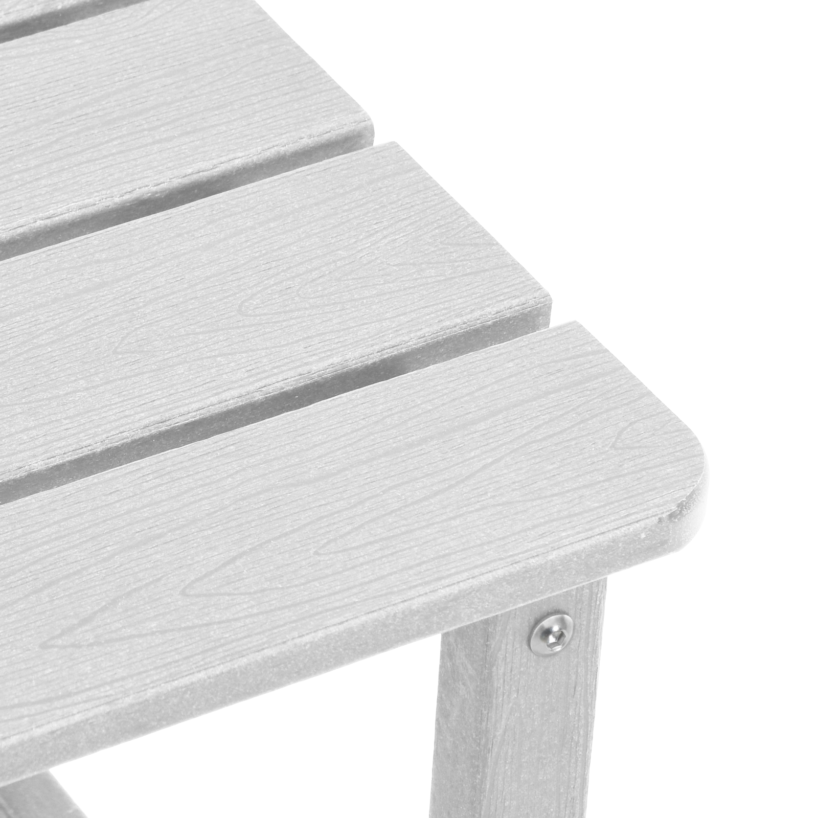 Adirondack Side Table White 38x38x45 cm HDPE - Image 9