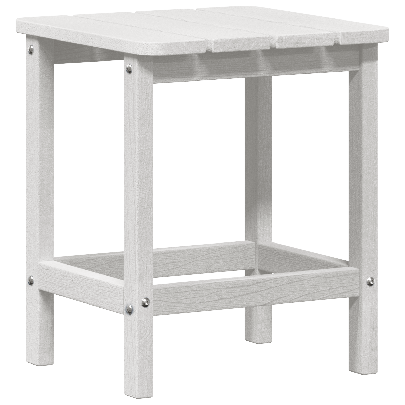 Adirondack Side Table White 38x38x45 cm HDPE - Image 2
