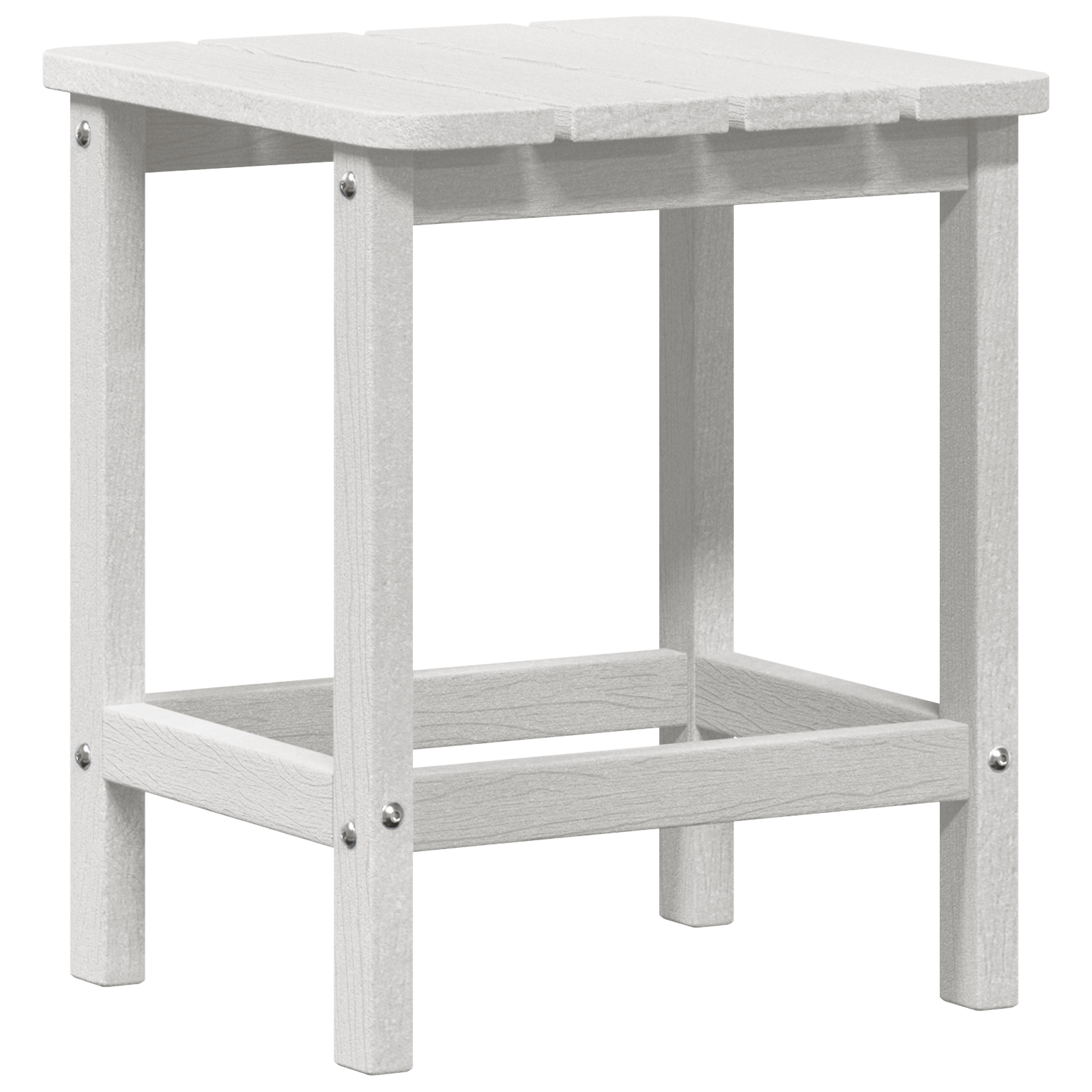 Adirondack Side Table White 38x38x45 cm HDPE - Image 7