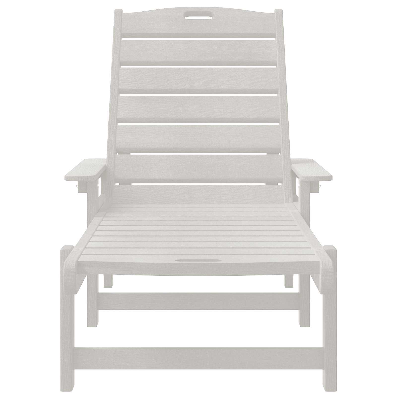 Sun Lounger White 53x162x98.5 cm HDPE - Image 4