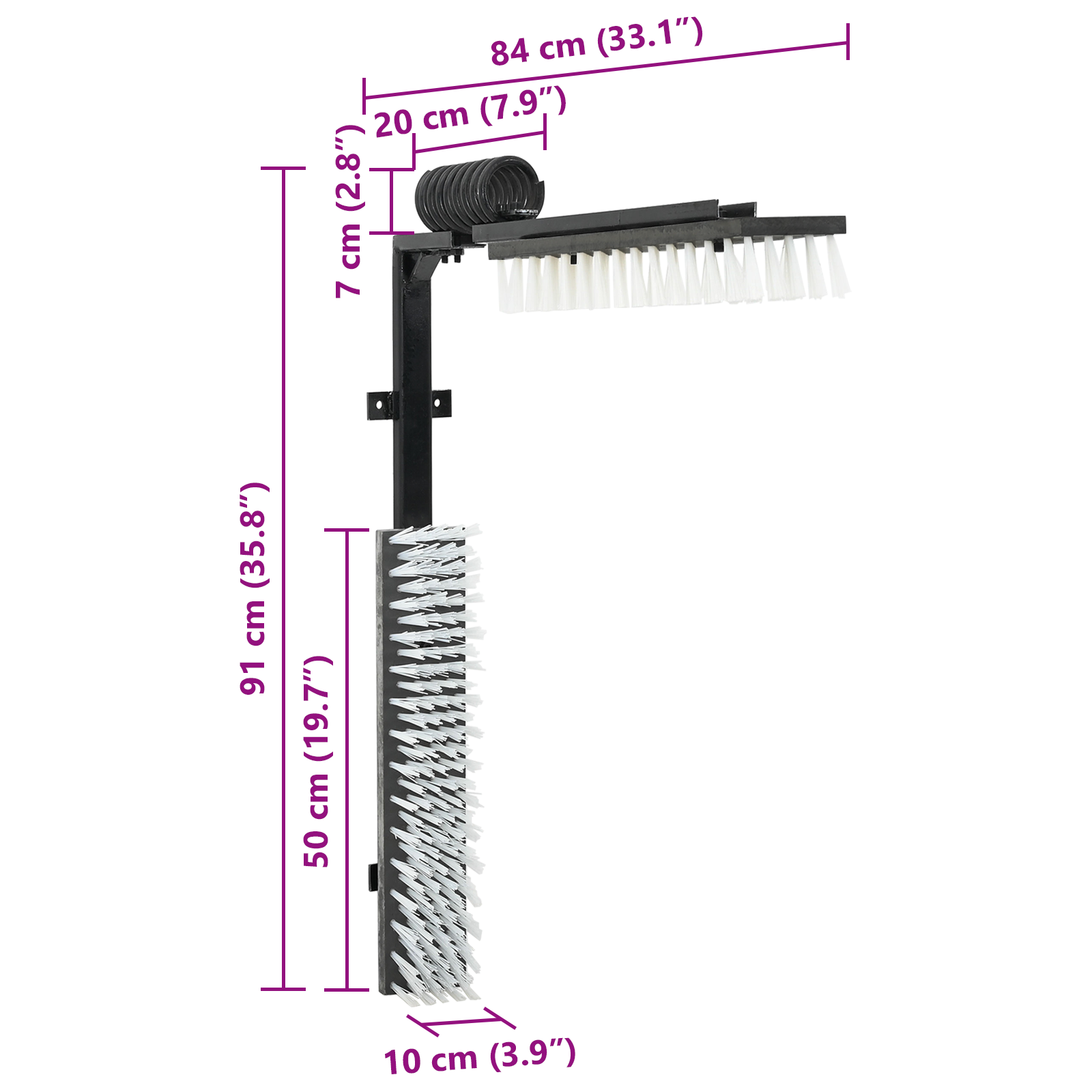 Cattle Brushes Wall-Mounted 84x10x91 cm - Image 8