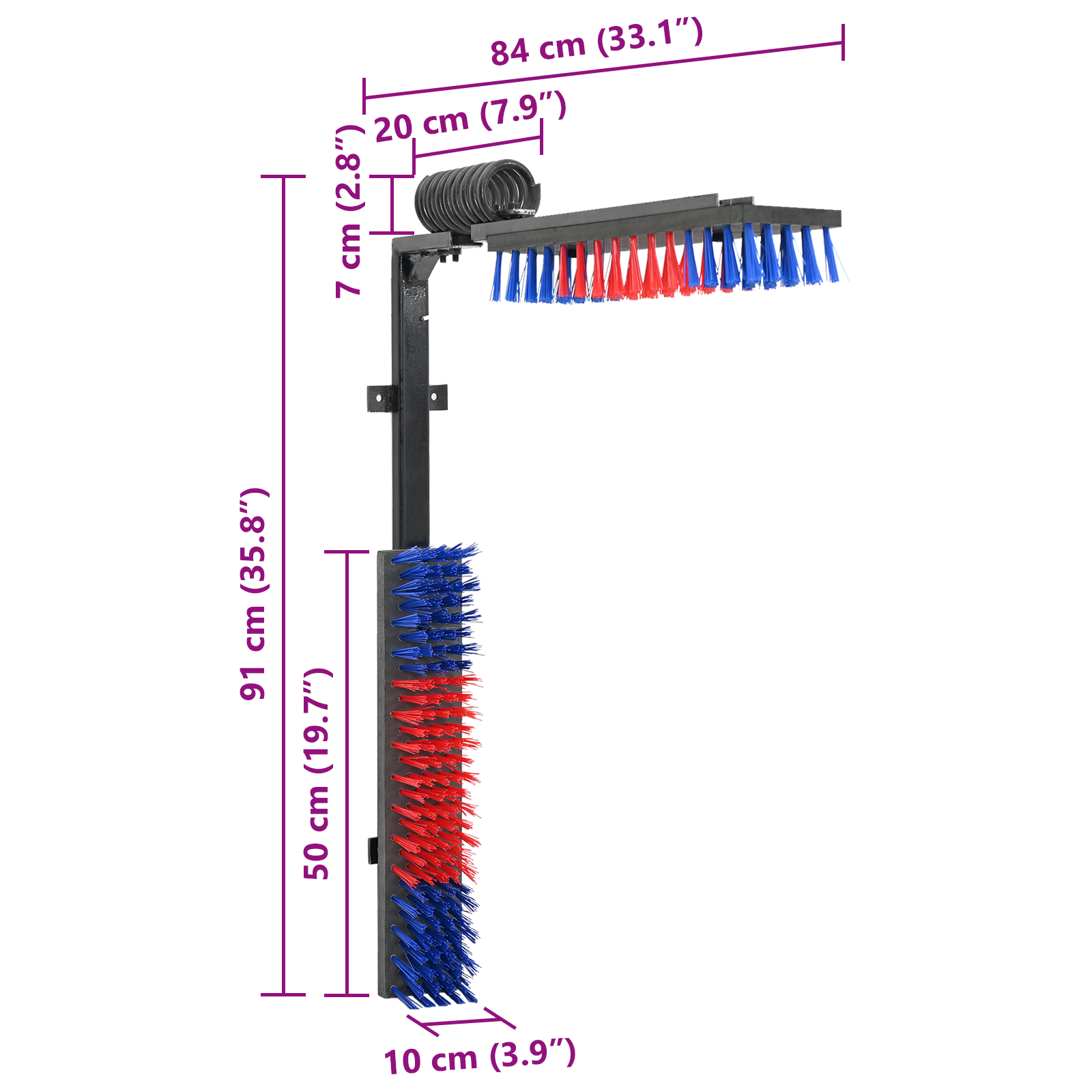 Cattle Brushes Wall-Mounted 84x10x91 cm - Image 8
