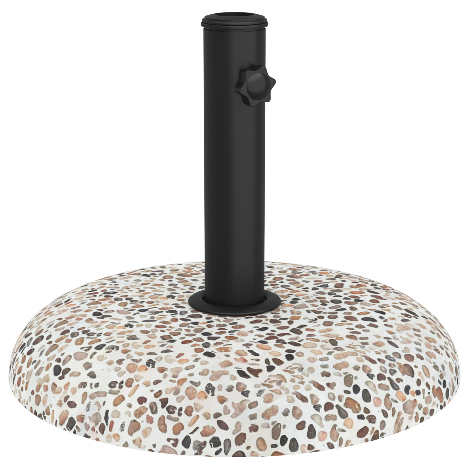 Parasol Base for 37/42/52/58mm Poles Multicolour Concrete 20 kg - Image 2