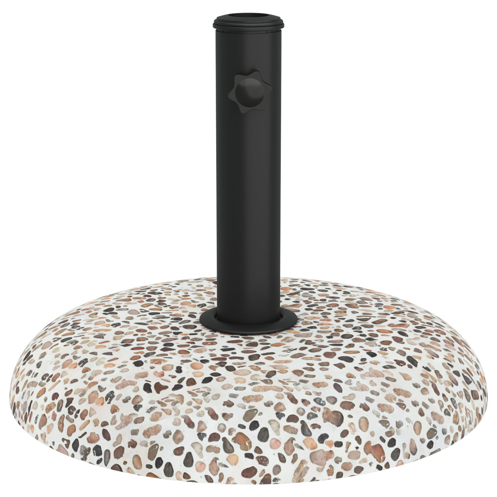 Parasol Base for 37/42/52/58mm Poles Multicolour Concrete 20 kg - Image 5