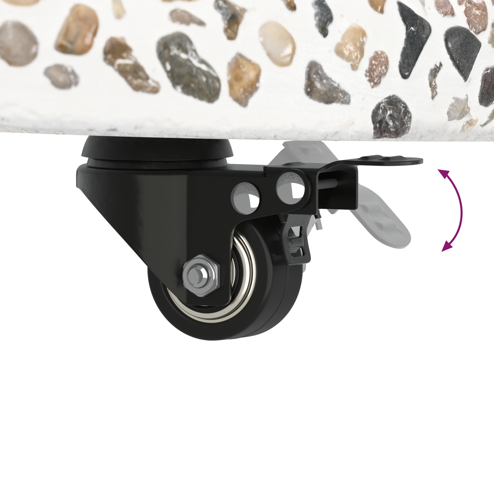 Parasolversteviger met wielen voor 37/42/52/58mm palen Multicolor Beton image 11