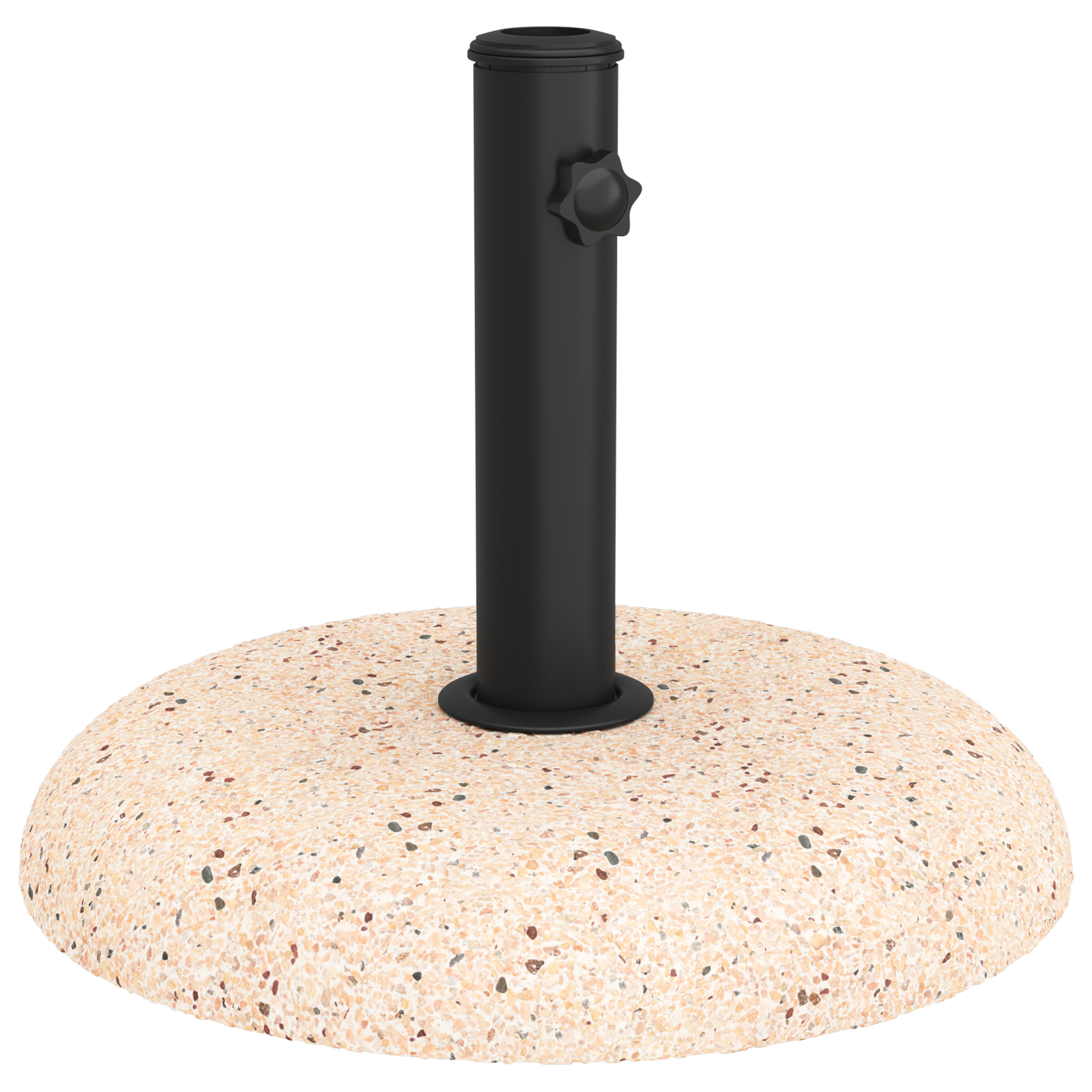 Parasol Base for 37/42/52/58mm Poles Yellow Concrete 20 kg - Image 2