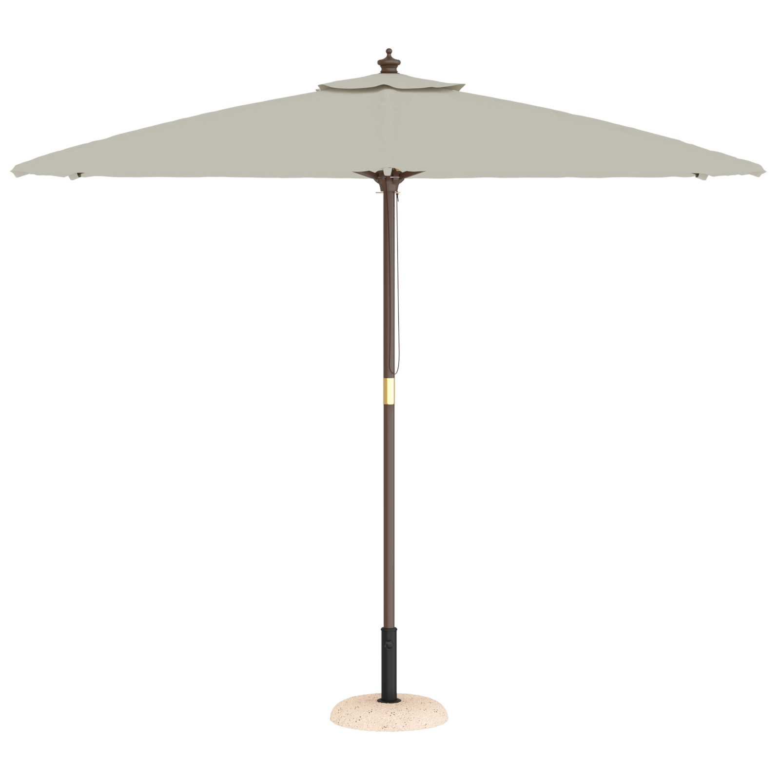 Parasol Base for 37/42/52/58mm Poles Yellow Concrete 20 kg - Image 3