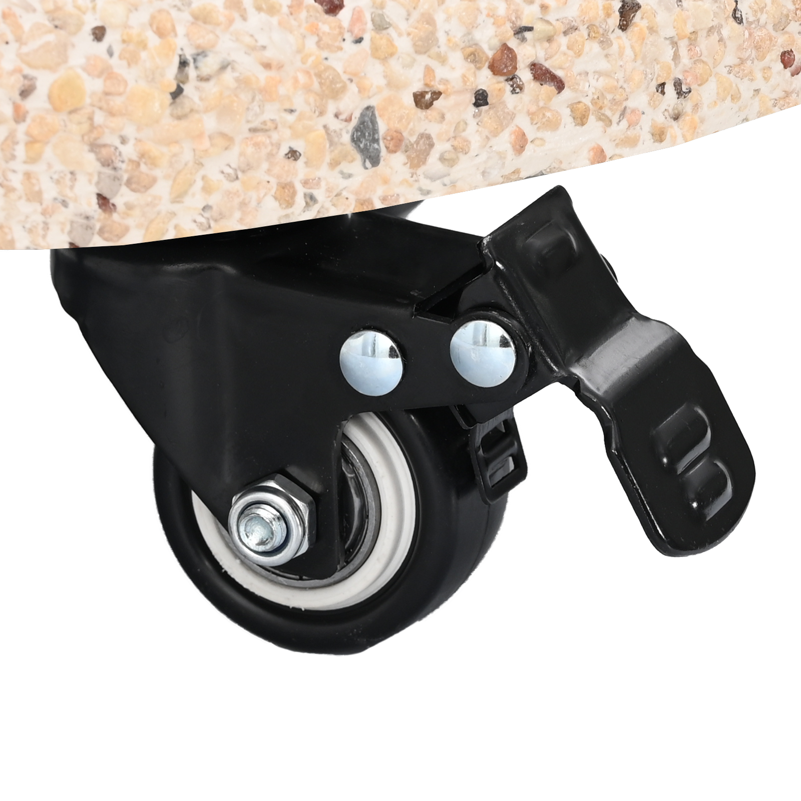 Parasolvoet met wielen voor 37/42/52/58mm stokken - Geel Beton image 10