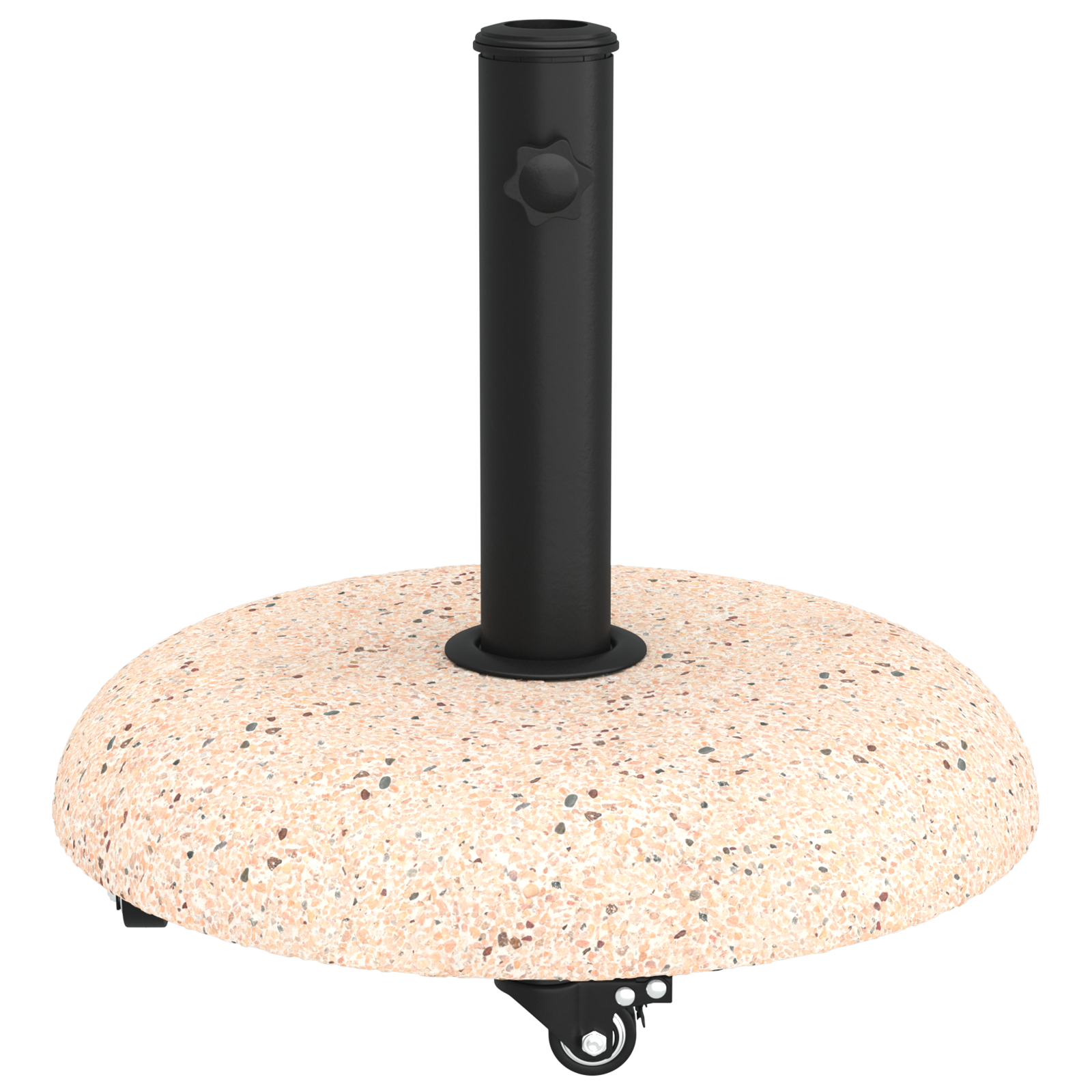 Wheeled Parasol Base for 37/42/52/58mm Poles Yellow Concrete - Image 5