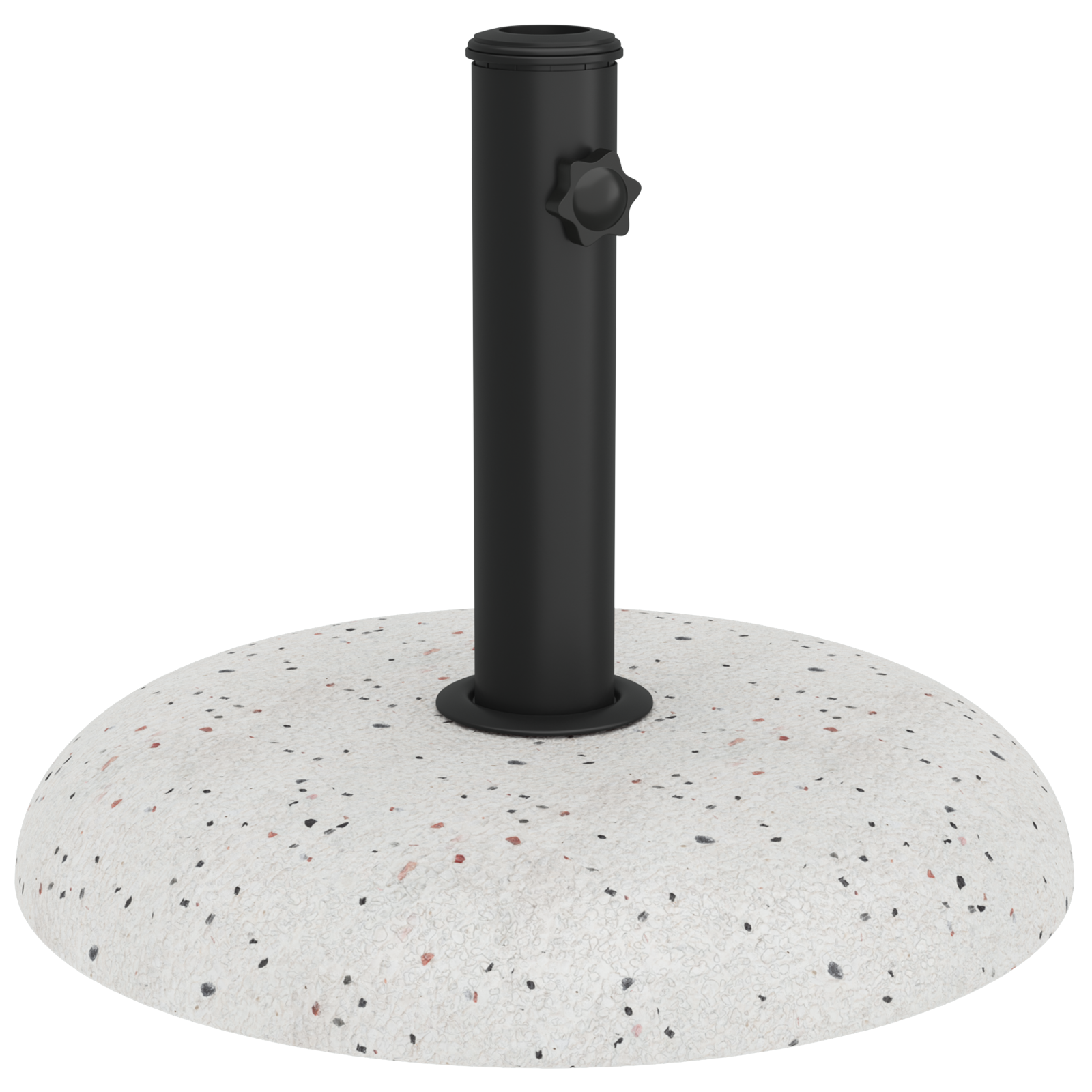 Parasol Base for 37/42/52/58mm Poles White Concrete 20 kg - Image 2