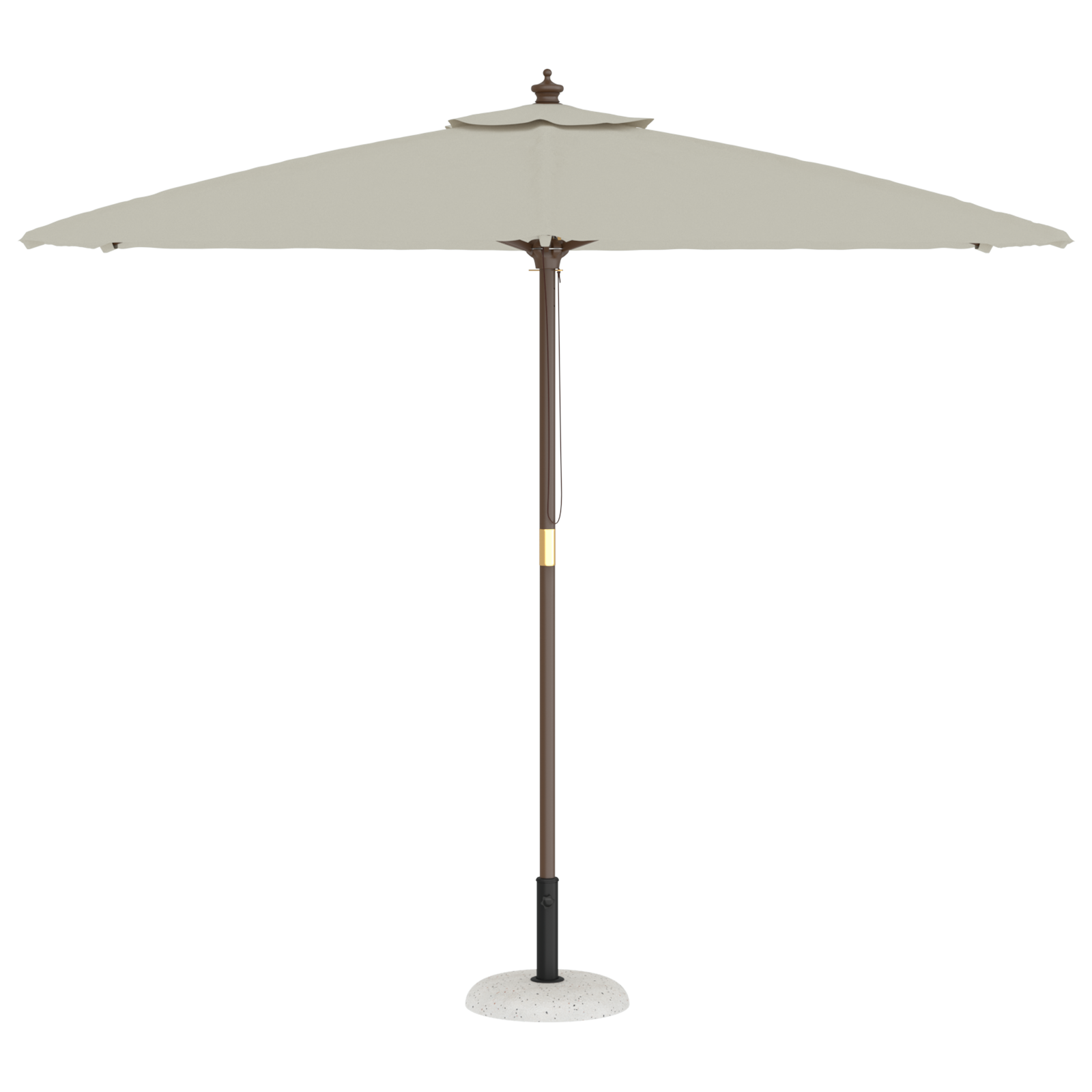 Parasol Base for 37/42/52/58mm Poles White Concrete 20 kg - Image 3