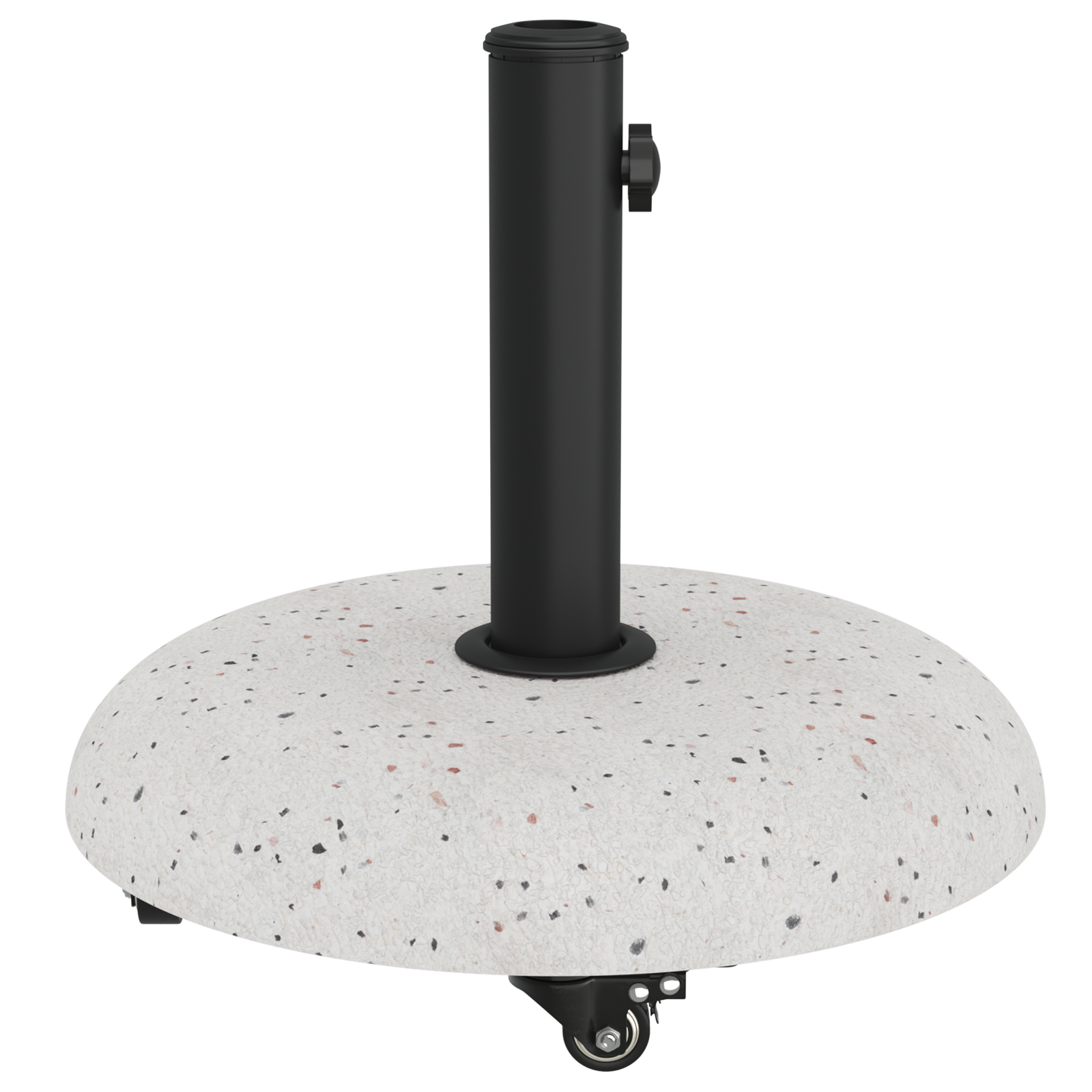 Wheeled Parasol Base for 37/42/52/58mm Poles White Concrete - Image 6