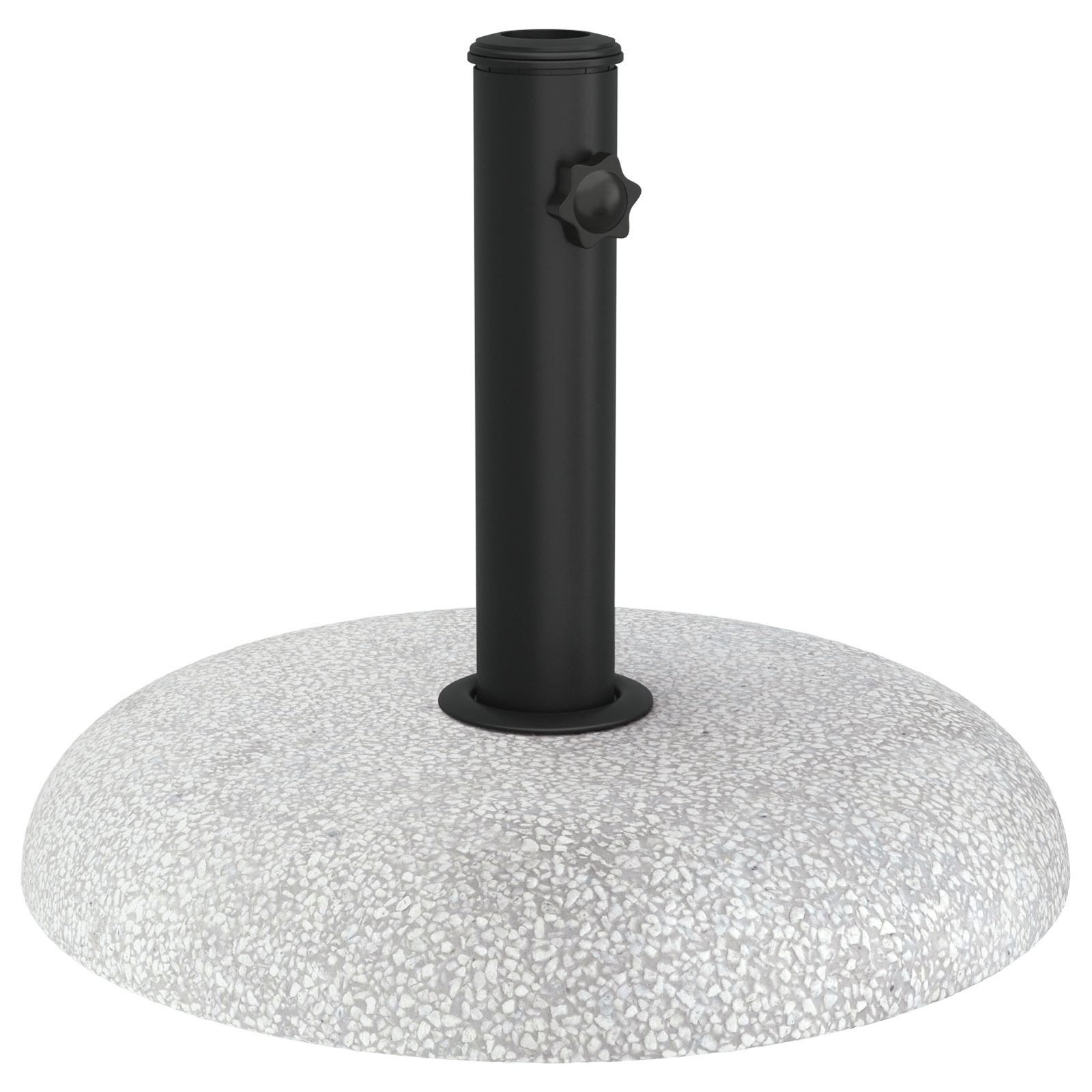 Parasol Base for 37/42/52/58mm Poles Light Grey Concrete 20 kg - Image 2